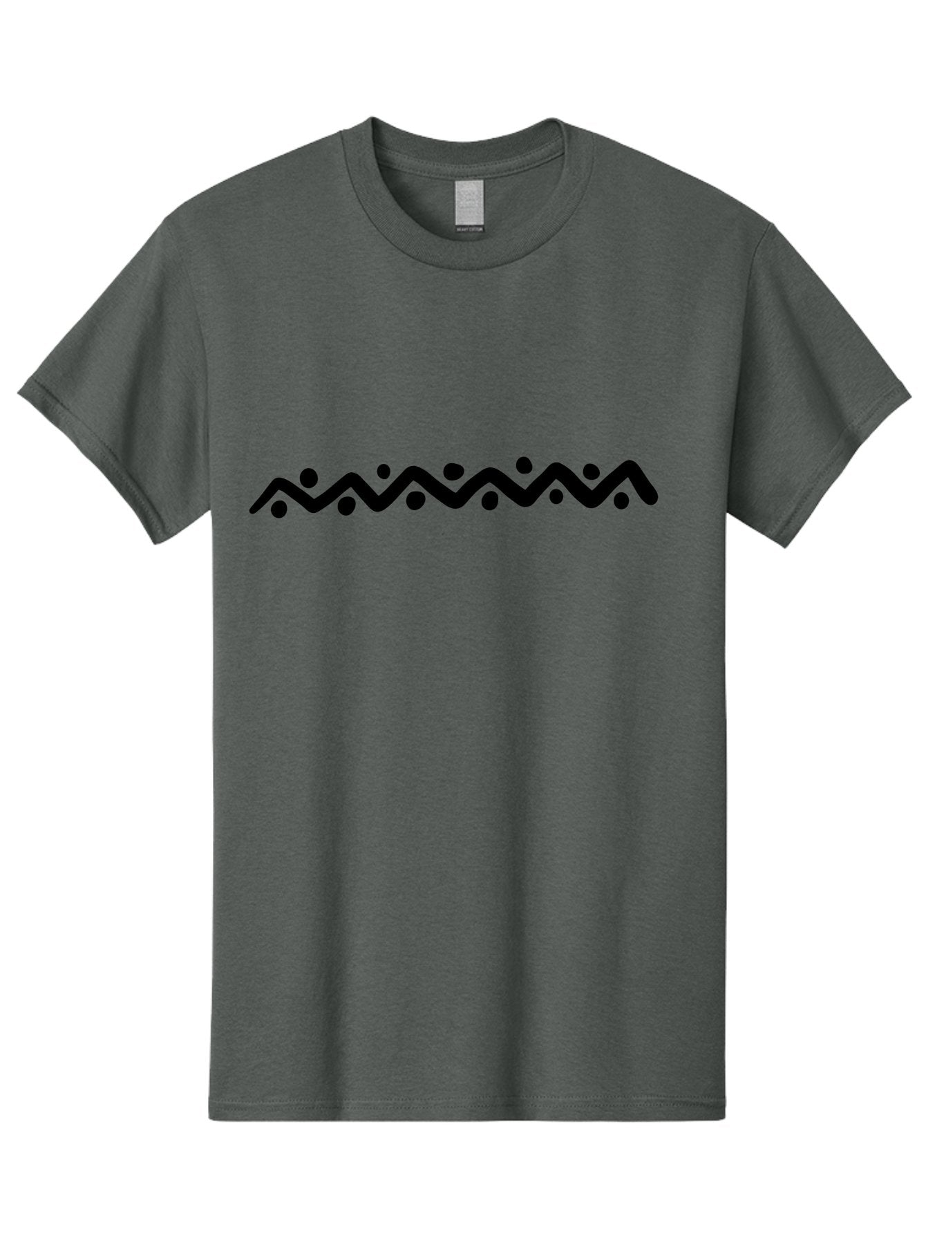 Wavy-Line-Design Men'S Graphic Tee, 100% Cotton, Comfortable Casual Summer Wear, Machine Washable, Wavy Line Pattern, Graphic Design Element, Abstract Art, Minimalist Design, Simple Shapes, Dots And Lines, Modern Art, Wiggly Line -  Aaa506 17
