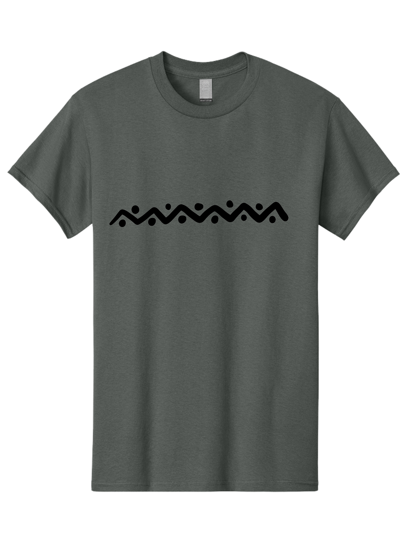 Wavy-Line-Design Men'S Graphic Tee, 100% Cotton, Comfortable Casual Summer Wear, Machine Washable, Wavy Line Pattern, Graphic Design Element, Abstract Art, Minimalist Design, Simple Shapes, Dots And Lines, Modern Art, Wiggly Line -  Aaa506
