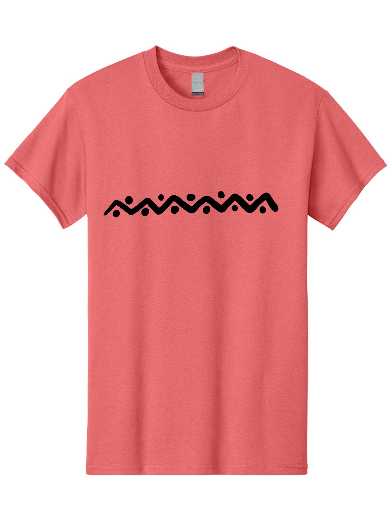 Wavy-Line-Design Men'S Graphic Tee, 100% Cotton, Comfortable Casual Summer Wear, Machine Washable, Wavy Line Pattern, Graphic Design Element, Abstract Art, Minimalist Design, Simple Shapes, Dots And Lines, Modern Art, Wiggly Line -  Aaa506 21