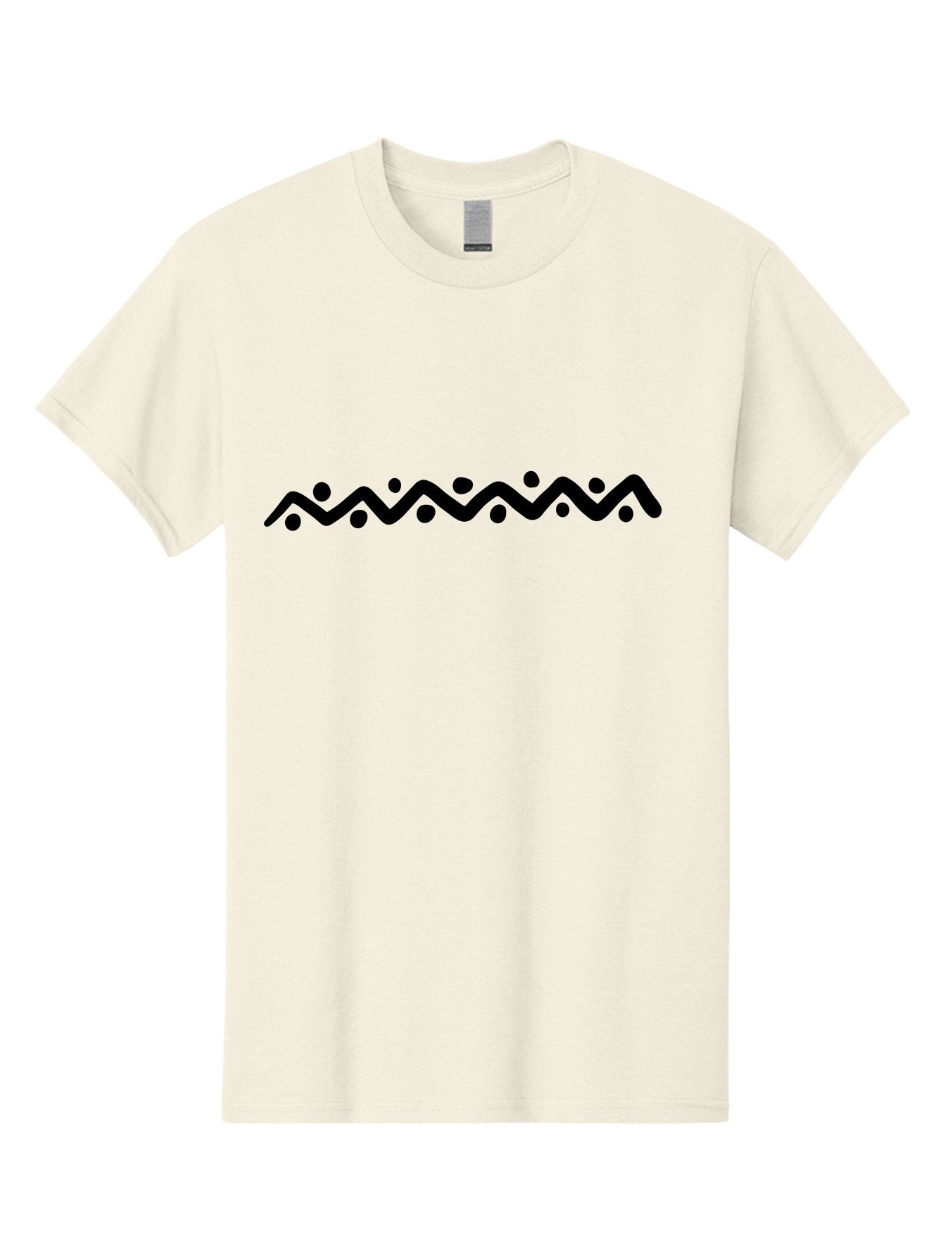 Wavy-Line-Design Men'S Graphic Tee, 100% Cotton, Comfortable Casual Summer Wear, Machine Washable, Wavy Line Pattern, Graphic Design Element, Abstract Art, Minimalist Design, Simple Shapes, Dots And Lines, Modern Art, Wiggly Line -  Aaa506 19