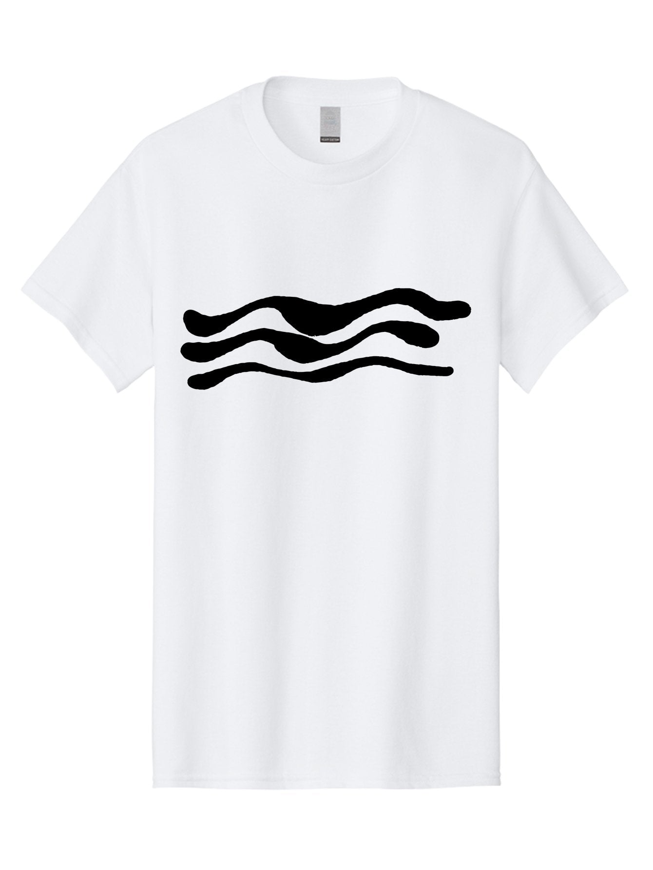 Wavy-Lines Men'S Graphic Tee, 100% Cotton, Comfortable Casual Summer Wear, Machine Washable, Wavy Lines, Abstract Design, Minimalist Art, Fluid Shapes, Dynamic Pattern, Modern Graphic -  Aaa509 29