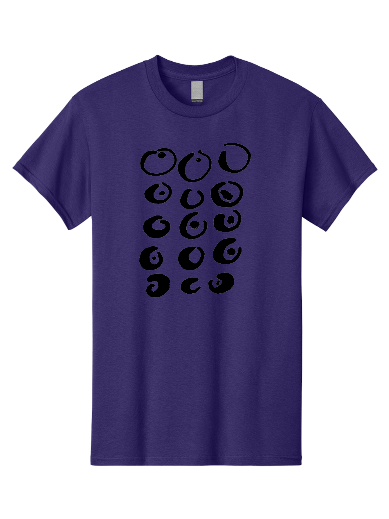 Yin-Yang-Symbols Men'S Graphic Tee, 100% Cotton, Comfortable Casual Summer Wear, Machine Washable, Black Comma Symbols, Punctuation Marks, Typography, Unique Designs, Creative Elements, Abstract Shapes, Visual Interest, -  Aaa510 11