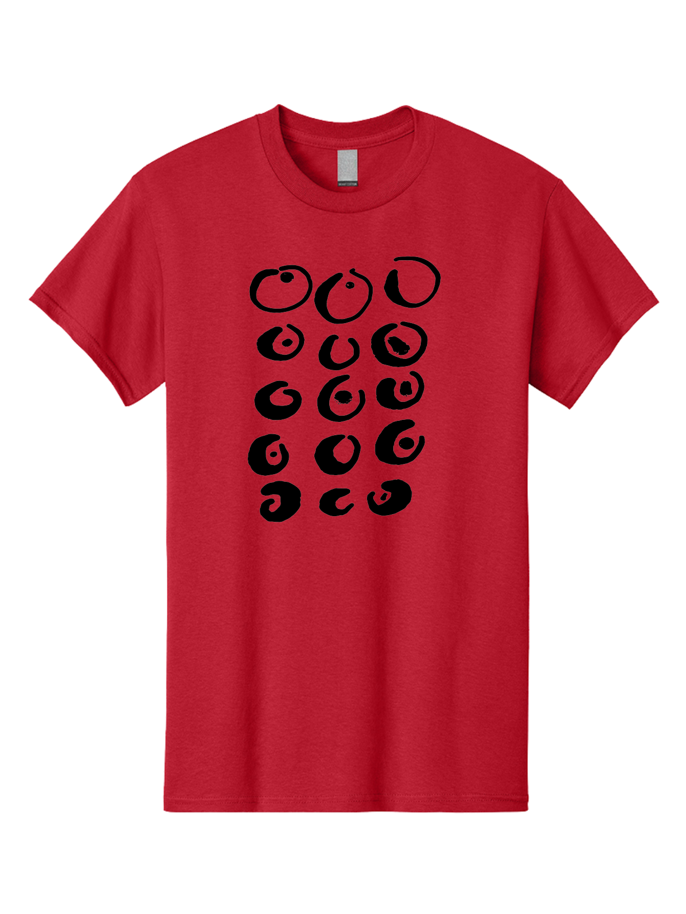 Yin-Yang-Symbols Men'S Graphic Tee, 100% Cotton, Comfortable Casual Summer Wear, Machine Washable, Black Comma Symbols, Punctuation Marks, Typography, Unique Designs, Creative Elements, Abstract Shapes, Visual Interest, -  Aaa510 29