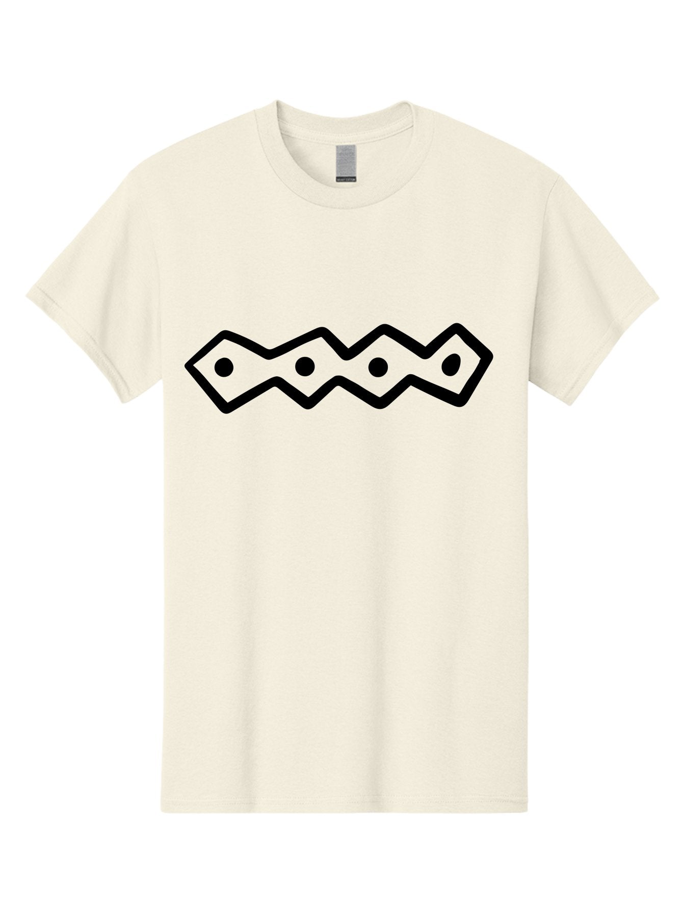 Zig-Zag-With-Dots Men'S Graphic Tee, 100% Cotton, Comfortable Casual Summer Wear, Machine Washable, Stylized Path, Wavy Line, Geometric Pattern, Minimalist Design, Simple Shapes, Abstract Art, Modern Graphic -  Aaa511 19