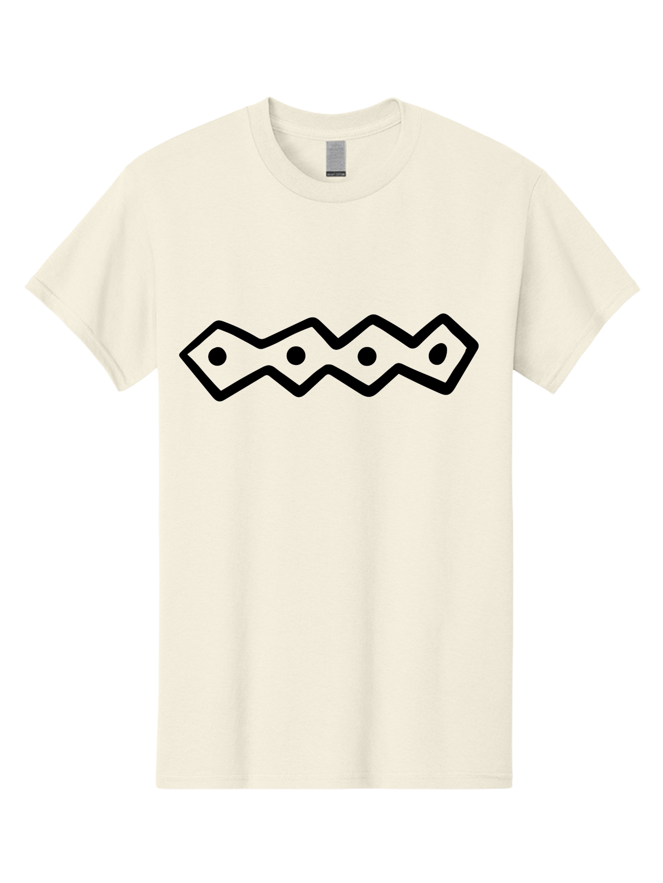 Zig-Zag-With-Dots Men'S Graphic Tee, 100% Cotton, Comfortable Casual Summer Wear, Machine Washable, Stylized Path, Wavy Line, Geometric Pattern, Minimalist Design, Simple Shapes, Abstract Art, Modern Graphic -  Aaa511 7
