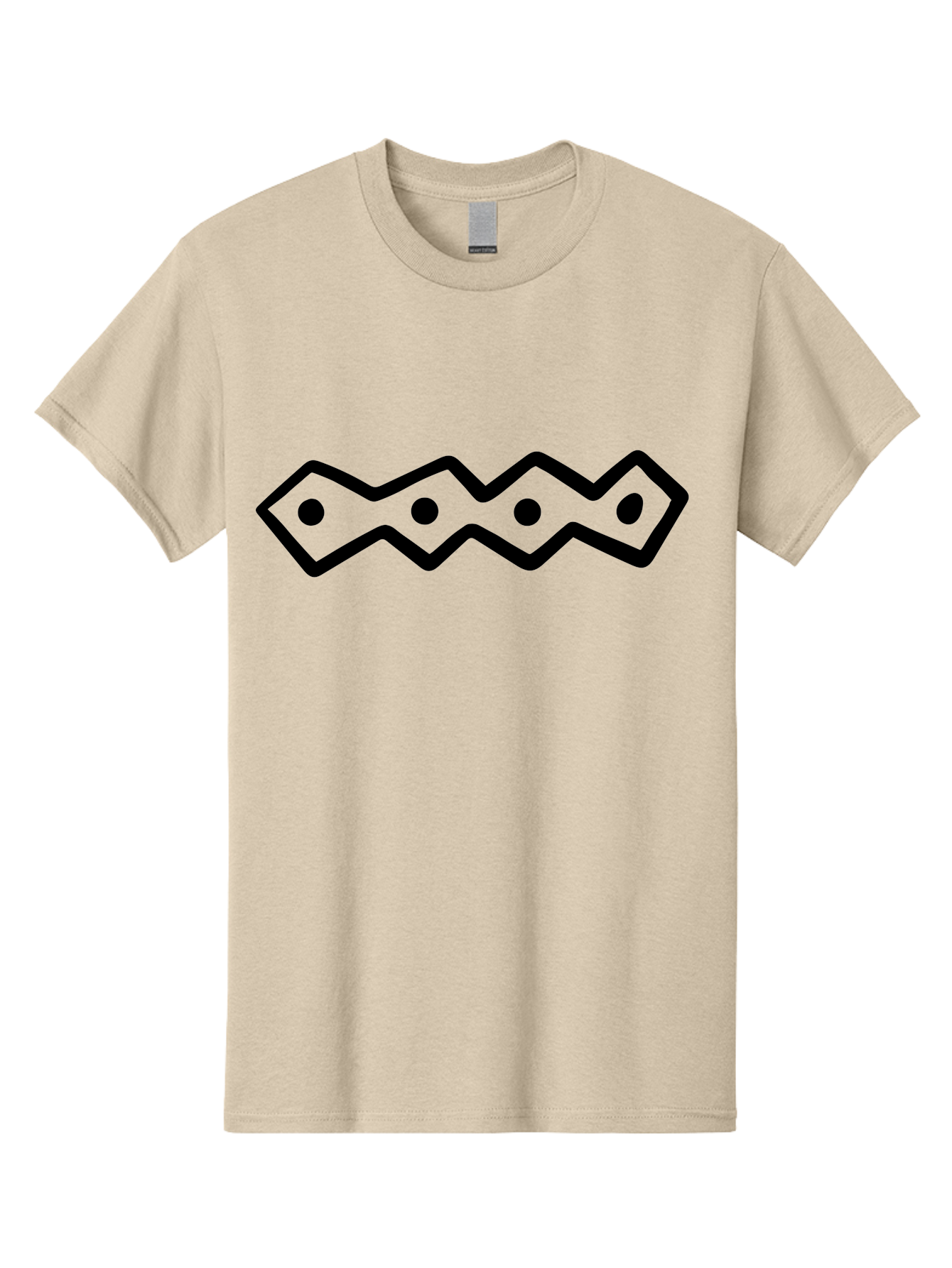 Zig-Zag-With-Dots Men'S Graphic Tee, 100% Cotton, Comfortable Casual Summer Wear, Machine Washable, Stylized Path, Wavy Line, Geometric Pattern, Minimalist Design, Simple Shapes, Abstract Art, Modern Graphic -  Aaa511 17