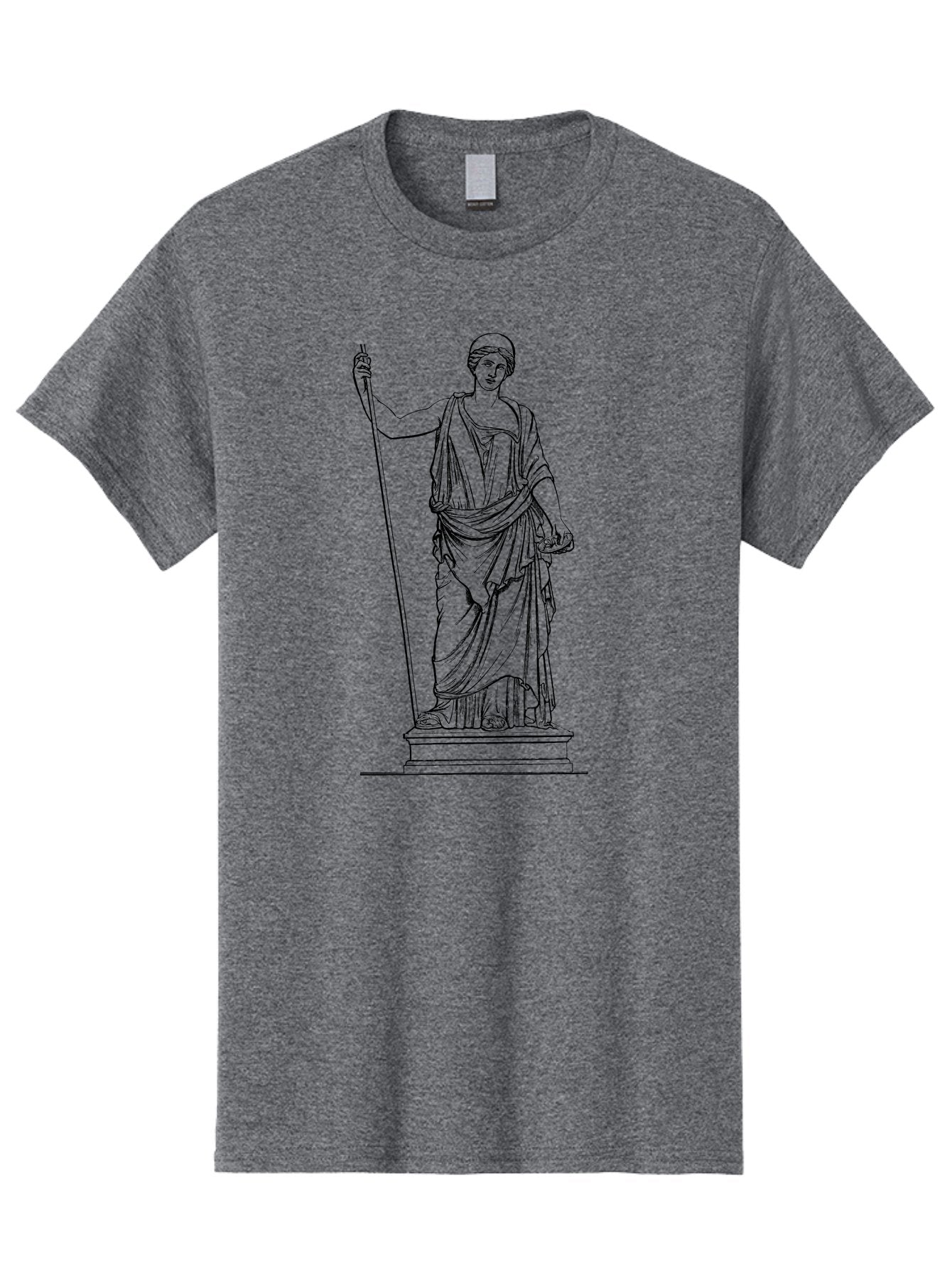 Athena Men'S Graphic Tee, 100% Cotton, Comfortable Casual Summer Wear, Machine Washable, Ancient Greek Goddess, Pallas Athena, Mythological Figure, Classical Art, Greek Mythology, Historical Illustration, Traditional Art, Warrior Goddess, -  Aaa518 15