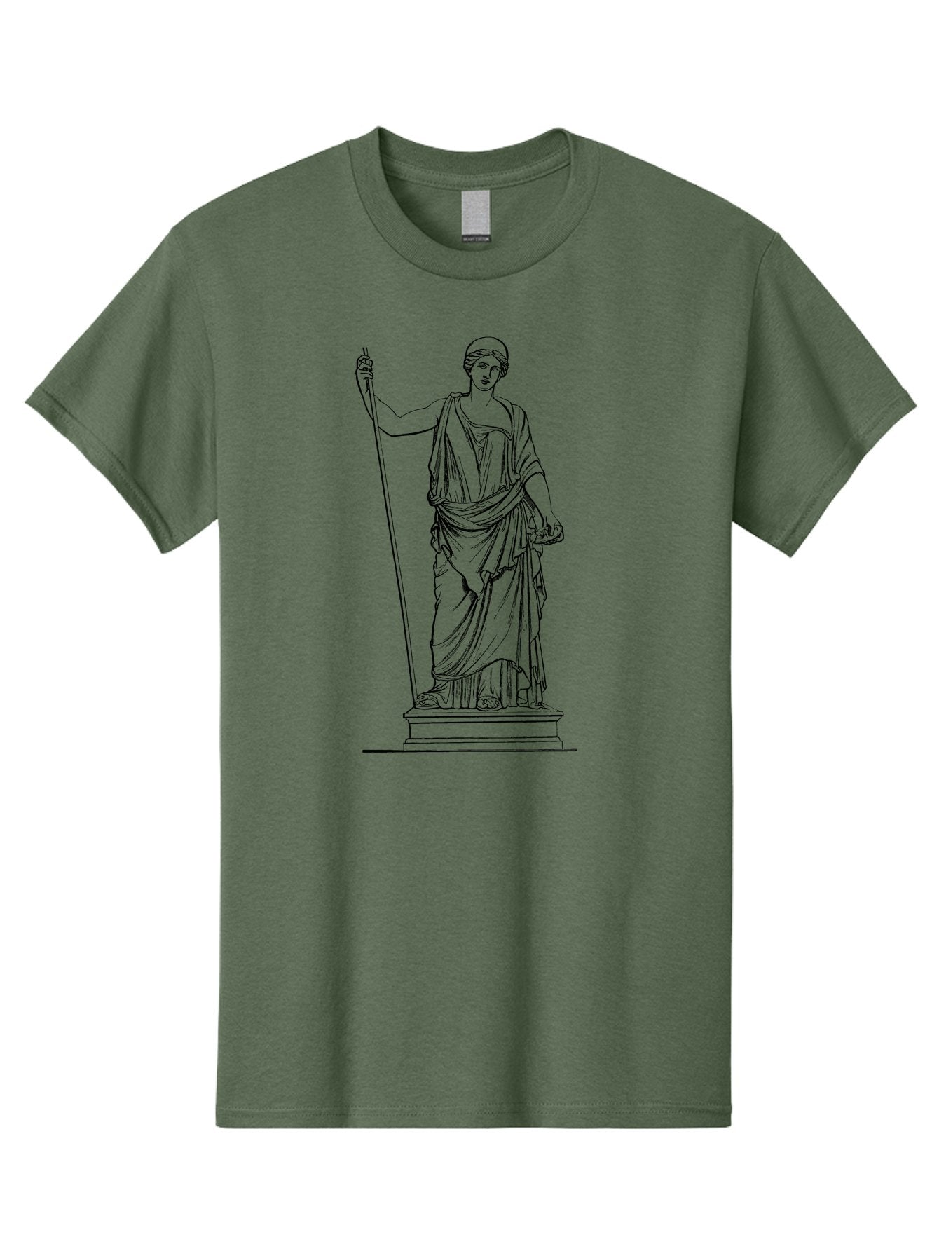 Athena Men'S Graphic Tee, 100% Cotton, Comfortable Casual Summer Wear, Machine Washable, Ancient Greek Goddess, Pallas Athena, Mythological Figure, Classical Art, Greek Mythology, Historical Illustration, Traditional Art, Warrior Goddess, -  Aaa518 7
