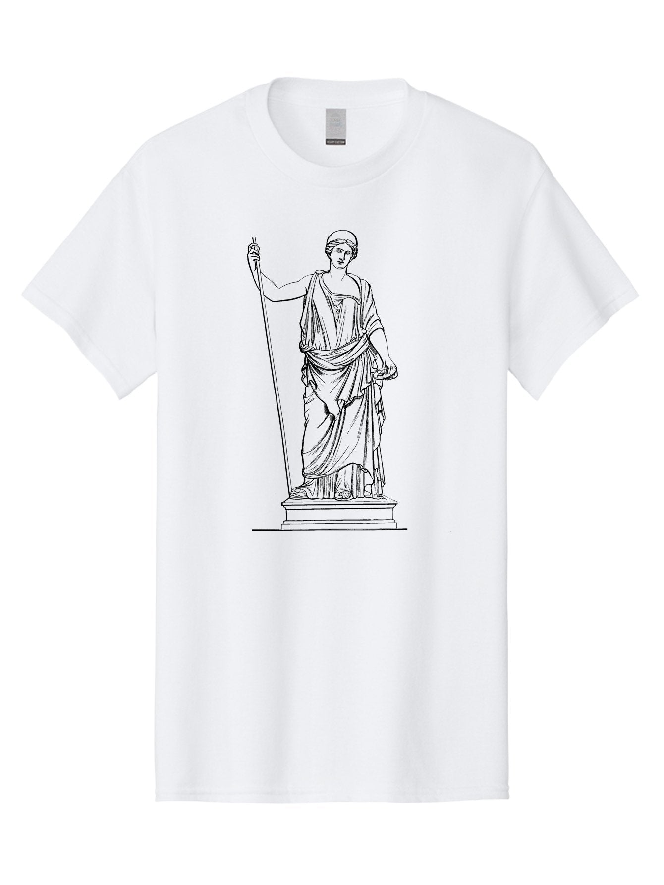 Athena Men'S Graphic Tee, 100% Cotton, Comfortable Casual Summer Wear, Machine Washable, Ancient Greek Goddess, Pallas Athena, Mythological Figure, Classical Art, Greek Mythology, Historical Illustration, Traditional Art, Warrior Goddess, -  Aaa518 23