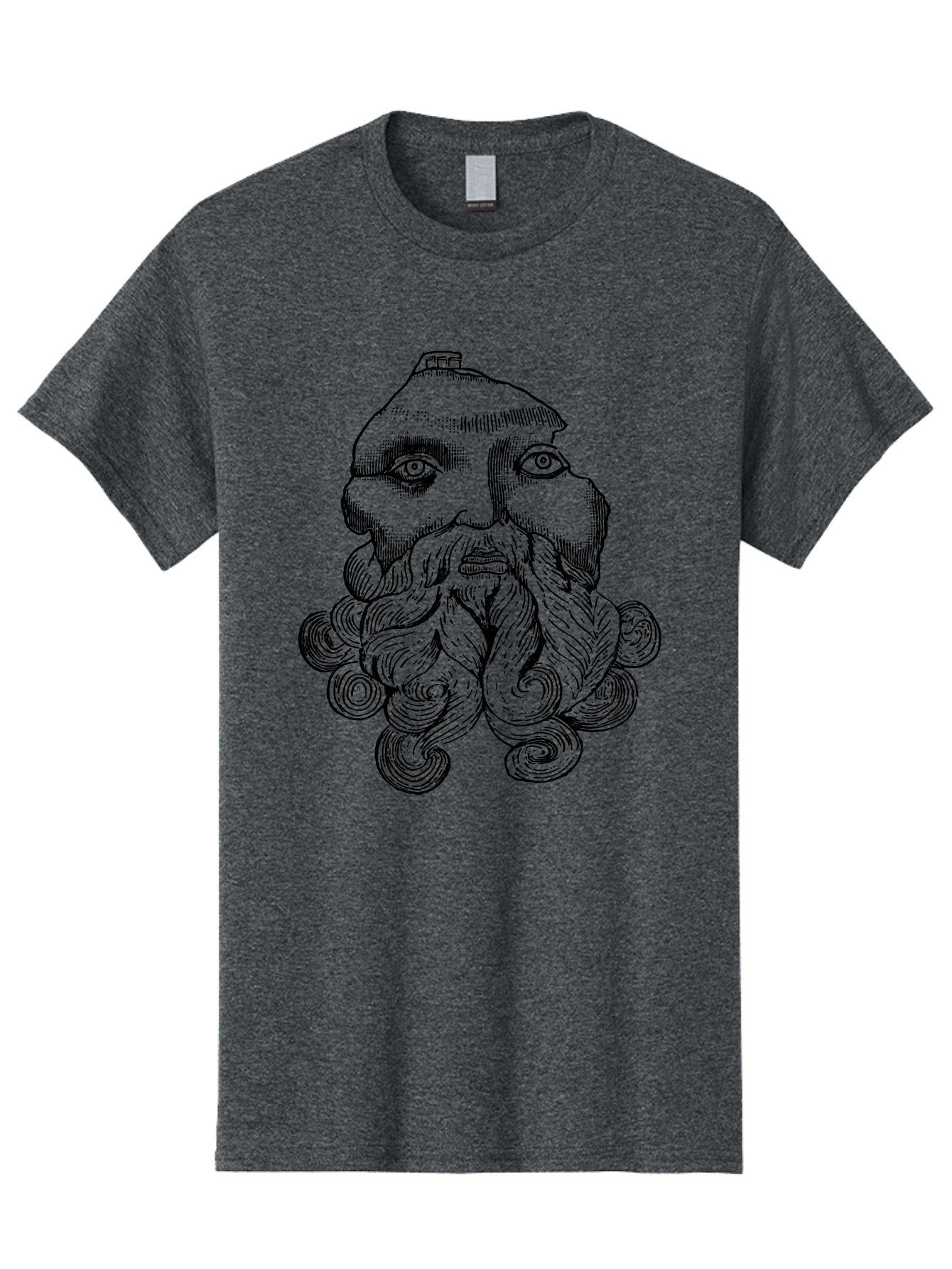 Brahma Men'S Graphic Tee, 100% Cotton, Comfortable Casual Summer Wear, Machine Washable, Mysterious Figure, Three-Eyed Man, Bearded Visage, Mystical Symbol, Abstract Art, Surreal Imagery, Intricate Details, Unique Illustration -  Aaa521 17