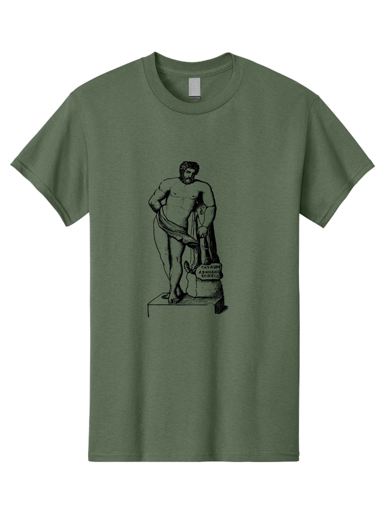 Diogenes Men'S Graphic Tee, 100% Cotton, Comfortable Casual Summer Wear, Machine Washable, Classical Statue, Ancient Greek Art, Marble Sculpture, Nude Male Figure, Patre Et Matre, Historical Landmark, Cultural Heritage, -  Aaa530 7