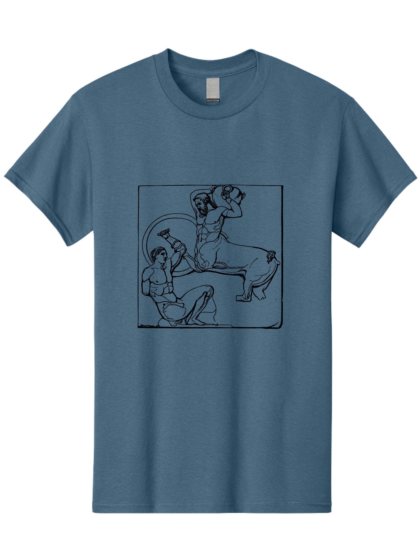 Europa-And-The-Bull Men'S Graphic Tee, 100% Cotton, Comfortable Casual Summer Wear, Machine Washable, Classical Mythology, Ancient Greece, Mythological Creature, Europa Abduction, Bull Transformation, Greek Legend, Mythical Art, -  Aaa532 3