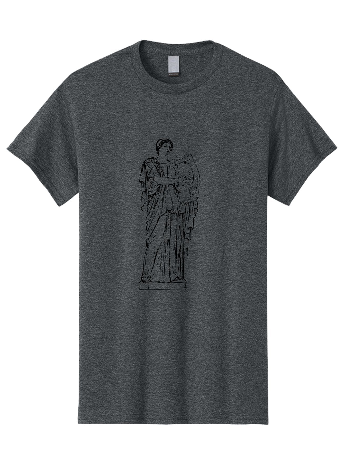 Greek-Statue Men'S Graphic Tee, 100% Cotton, Comfortable Casual Summer Wear, Machine Washable, Clio, Muse Of History, Ancient Greek Mythology, Historical Figure, Female Statue, Classical Art, Sculpture, Historical Significance, -  Aaa540 19