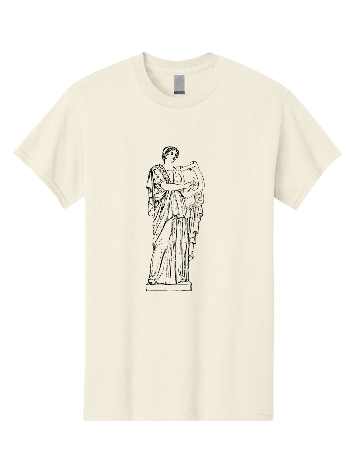 Greek-Statue Men'S Graphic Tee, 100% Cotton, Comfortable Casual Summer Wear, Machine Washable, Clio, Muse Of History, Ancient Greek Mythology, Historical Figure, Female Statue, Classical Art, Sculpture, Historical Significance, -  Aaa540 13