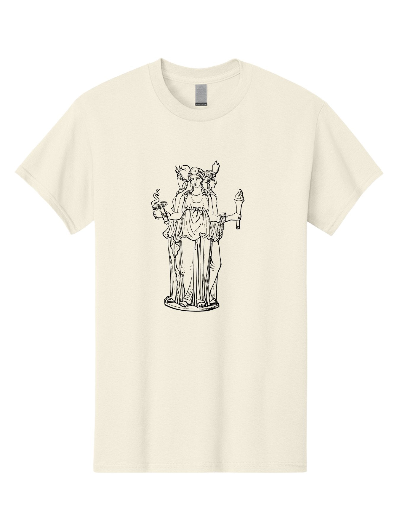 Hecate Men'S Graphic Tee, 100% Cotton, Comfortable Casual Summer Wear, Machine Washable, Hecate Goddess, Greek Mythology, Triple Goddess, Magical Powers, Witches' Patron, Mysticism, Occult, Ancient Deities, Feminine Power, Divine Feminine -  Aaa542 15