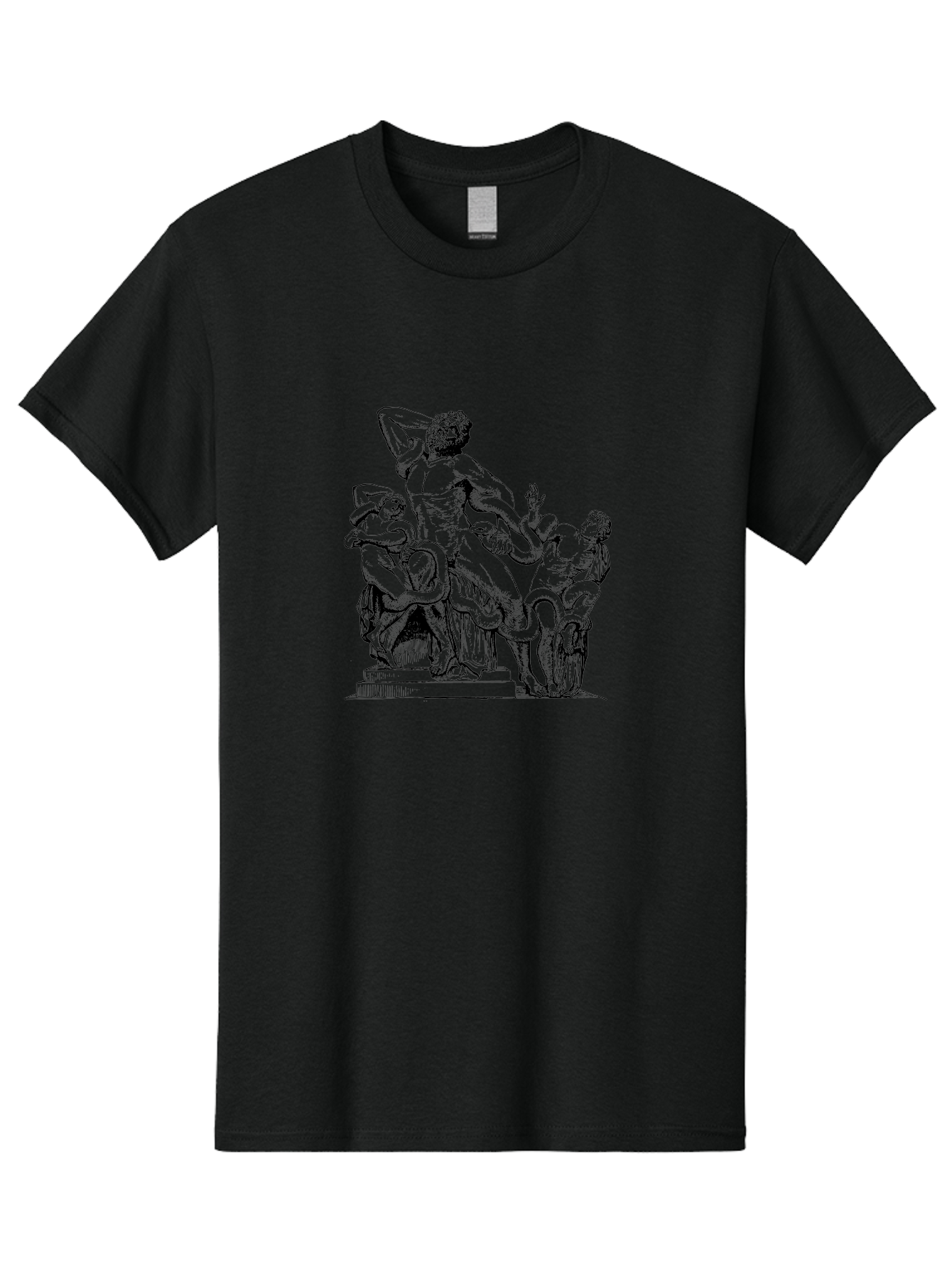 Laocoon-And-Sons Men'S Graphic Tee, 100% Cotton, Comfortable Casual Summer Wear, Machine Washable, Ancient Greek Sculpture, Laocoon And Sons, Mythological Scene, Serpent Attack, Classical Art, Renaissance Inspiration, Dramatic Pose, -  Aaa547