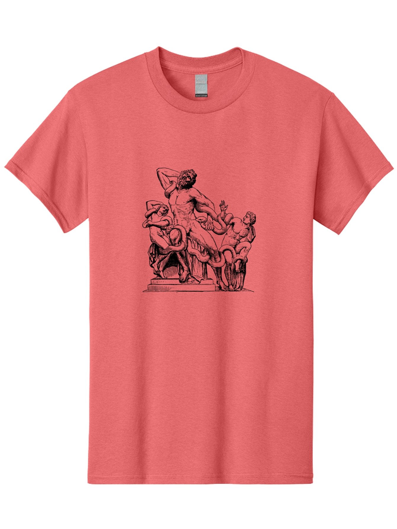 Laocoon-And-Sons Men'S Graphic Tee, 100% Cotton, Comfortable Casual Summer Wear, Machine Washable, Ancient Greek Sculpture, Laocoon And Sons, Mythological Scene, Serpent Attack, Classical Art, Renaissance Inspiration, Dramatic Pose, -  Aaa547 3