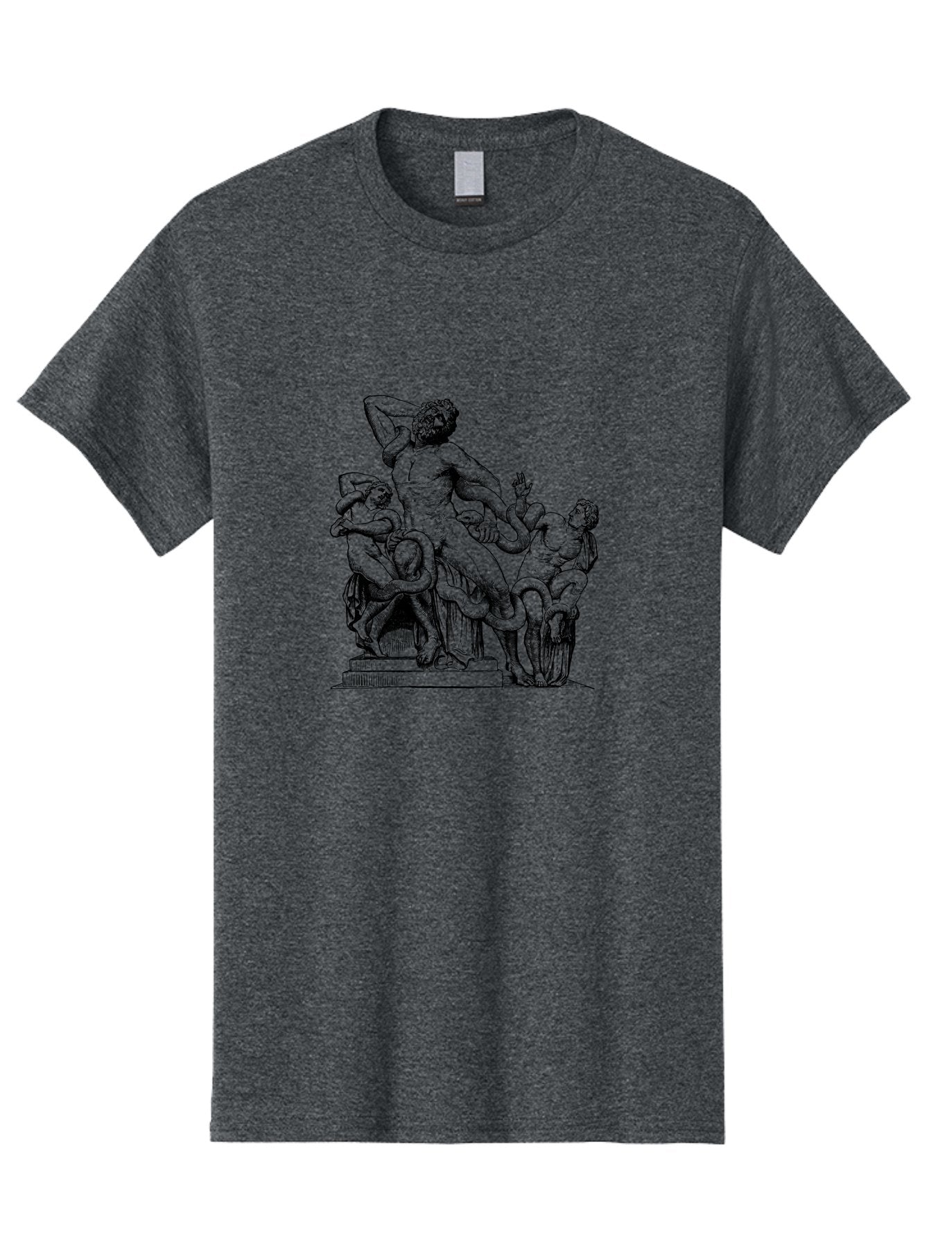 Laocoon-And-Sons Men'S Graphic Tee, 100% Cotton, Comfortable Casual Summer Wear, Machine Washable, Ancient Greek Sculpture, Laocoon And Sons, Mythological Scene, Serpent Attack, Classical Art, Renaissance Inspiration, Dramatic Pose, -  Aaa547 25