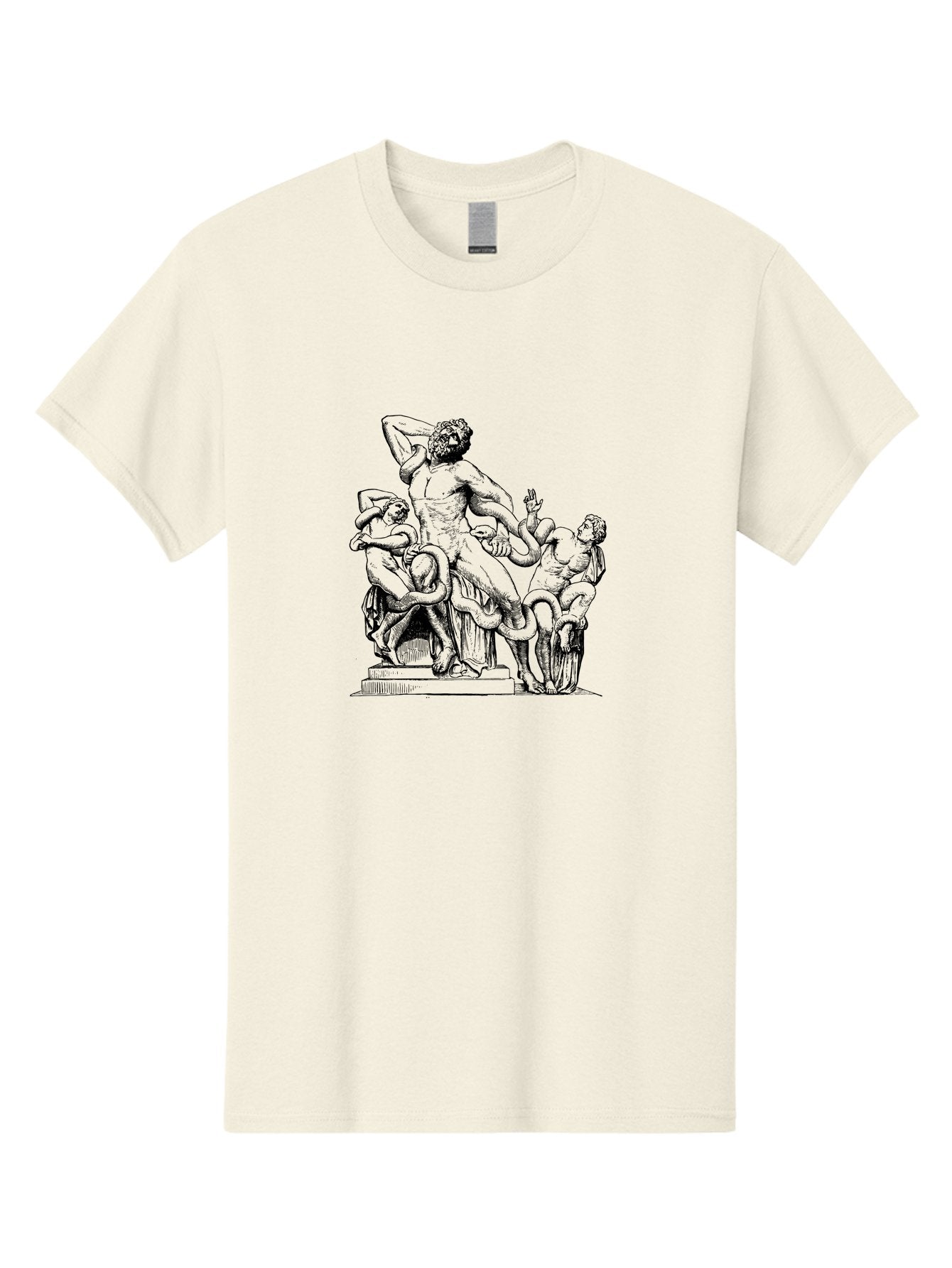 Laocoon-And-Sons Men'S Graphic Tee, 100% Cotton, Comfortable Casual Summer Wear, Machine Washable, Ancient Greek Sculpture, Laocoon And Sons, Mythological Scene, Serpent Attack, Classical Art, Renaissance Inspiration, Dramatic Pose, -  Aaa547 5