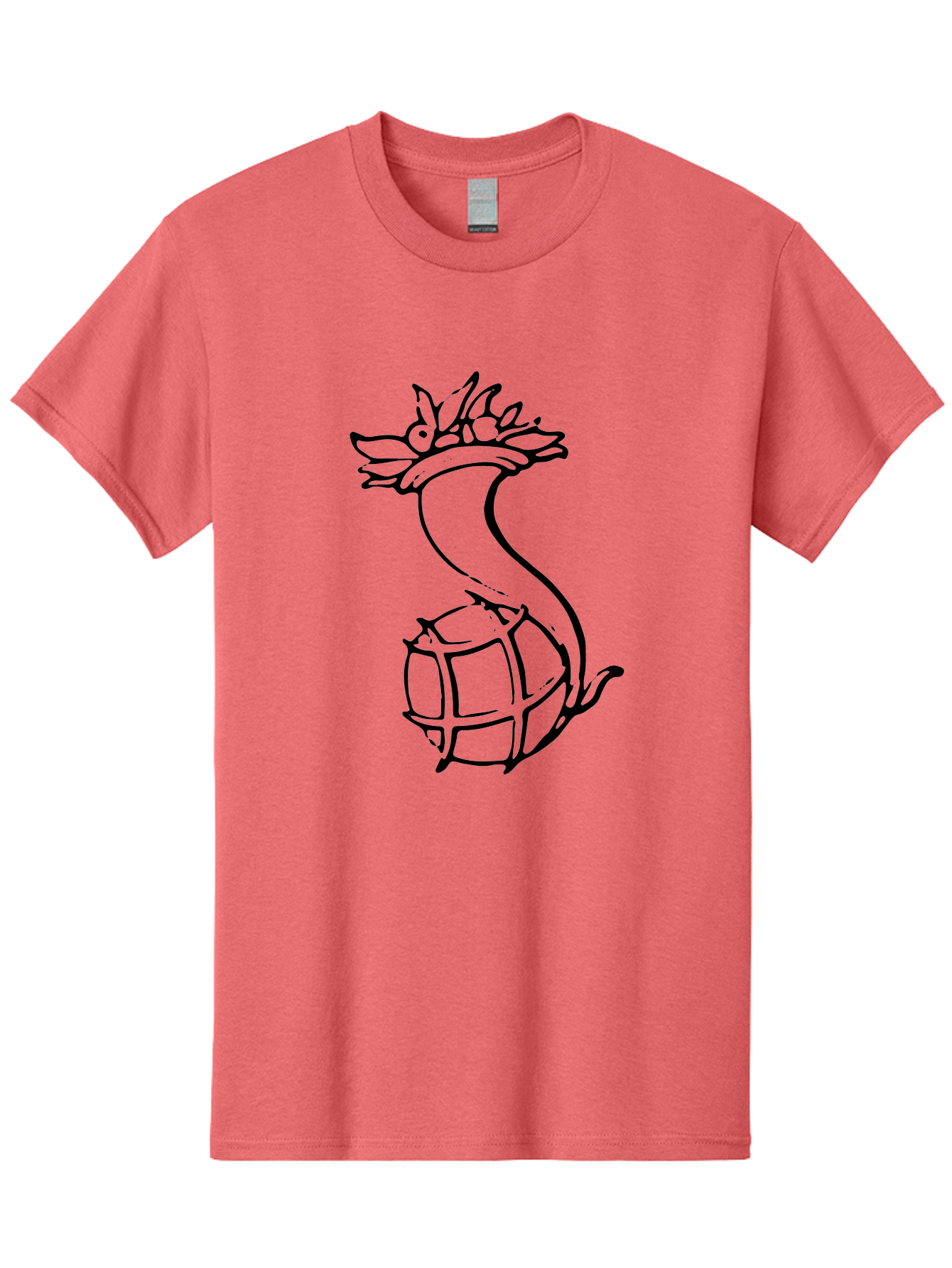 Pineapple-Grenade Men'S Graphic Tee, 100% Cotton, Comfortable Casual Summer Wear, Machine Washable, Pineapple Grenade, Cartoon Illustration, Simple Line Art, Fruit And Warfare, Humorous Design, Playful Twist, Comical Art -  Aaa556 5