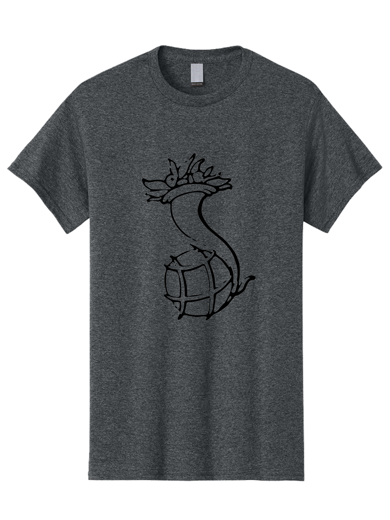 Pineapple-Grenade Men'S Graphic Tee, 100% Cotton, Comfortable Casual Summer Wear, Machine Washable, Pineapple Grenade, Cartoon Illustration, Simple Line Art, Fruit And Warfare, Humorous Design, Playful Twist, Comical Art -  Aaa556 7