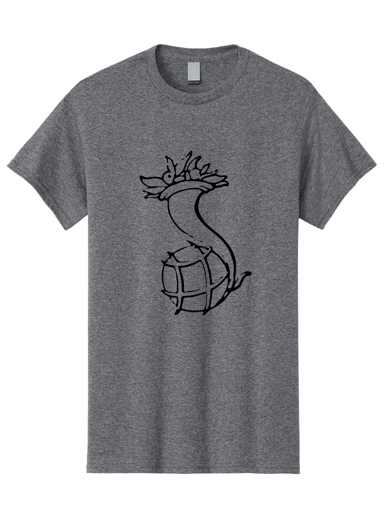 Pineapple-Grenade Men'S Graphic Tee, 100% Cotton, Comfortable Casual Summer Wear, Machine Washable, Pineapple Grenade, Cartoon Illustration, Simple Line Art, Fruit And Warfare, Humorous Design, Playful Twist, Comical Art -  Aaa556 9