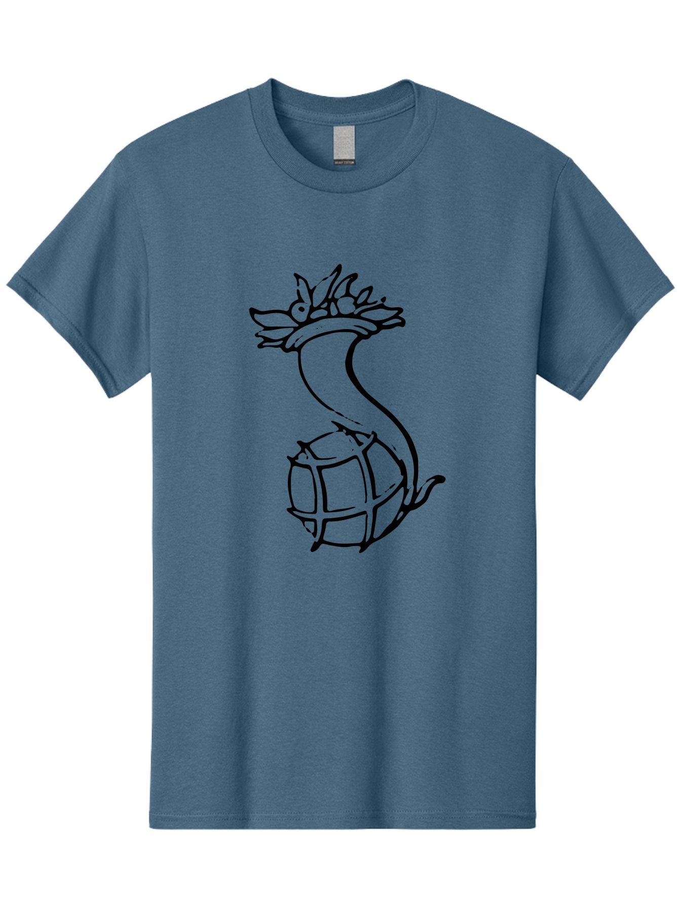 Pineapple-Grenade Men'S Graphic Tee, 100% Cotton, Comfortable Casual Summer Wear, Machine Washable, Pineapple Grenade, Cartoon Illustration, Simple Line Art, Fruit And Warfare, Humorous Design, Playful Twist, Comical Art -  Aaa556 23