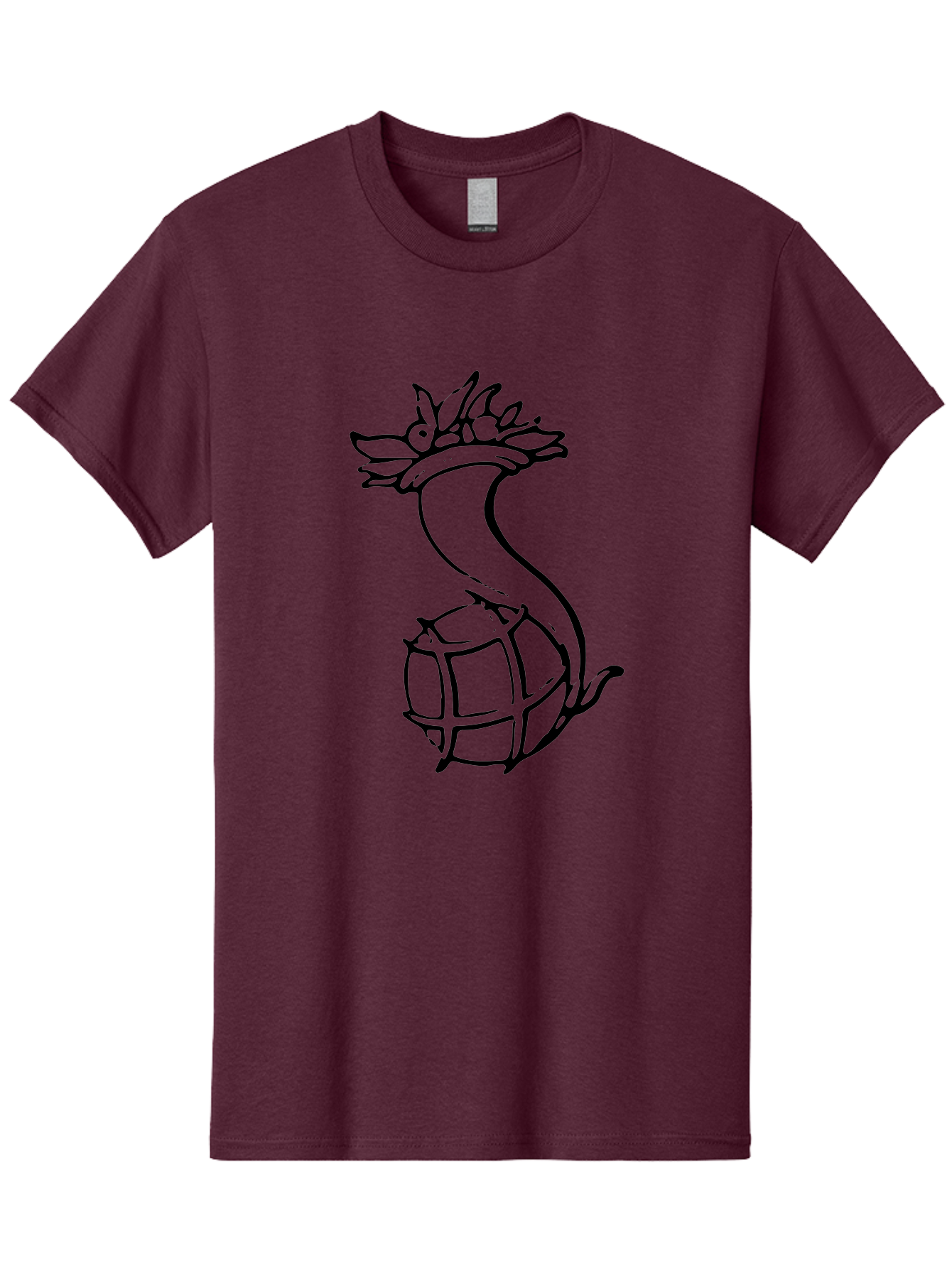 Pineapple-Grenade Men'S Graphic Tee, 100% Cotton, Comfortable Casual Summer Wear, Machine Washable, Pineapple Grenade, Cartoon Illustration, Simple Line Art, Fruit And Warfare, Humorous Design, Playful Twist, Comical Art -  Aaa556 13