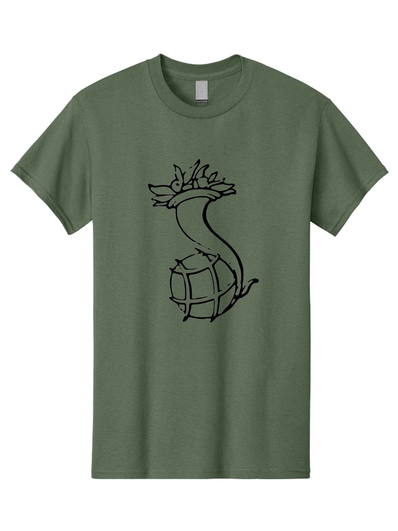 Pineapple-Grenade Men'S Graphic Tee, 100% Cotton, Comfortable Casual Summer Wear, Machine Washable, Pineapple Grenade, Cartoon Illustration, Simple Line Art, Fruit And Warfare, Humorous Design, Playful Twist, Comical Art -  Aaa556 15