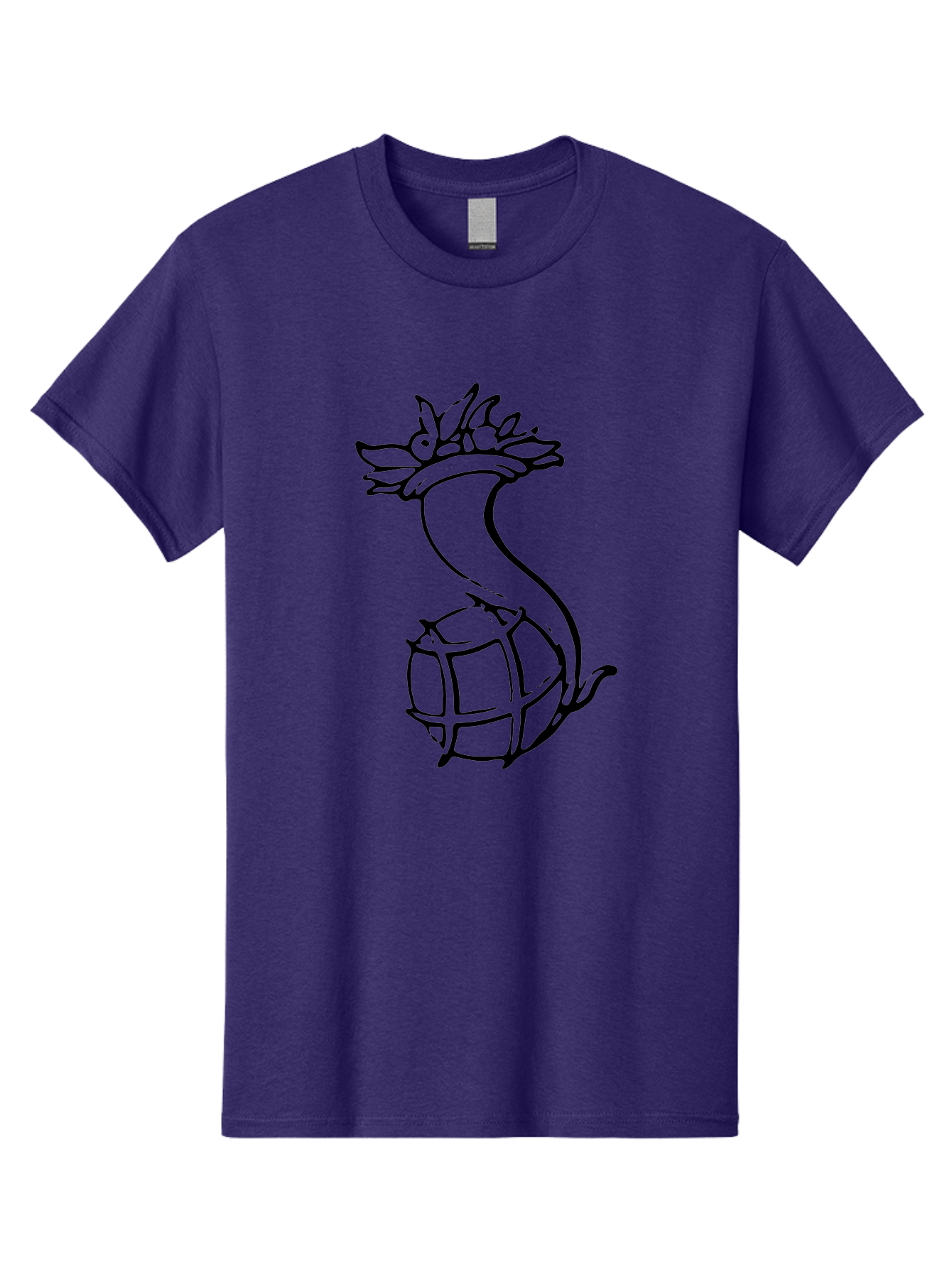 Pineapple-Grenade Men'S Graphic Tee, 100% Cotton, Comfortable Casual Summer Wear, Machine Washable, Pineapple Grenade, Cartoon Illustration, Simple Line Art, Fruit And Warfare, Humorous Design, Playful Twist, Comical Art -  Aaa556 21
