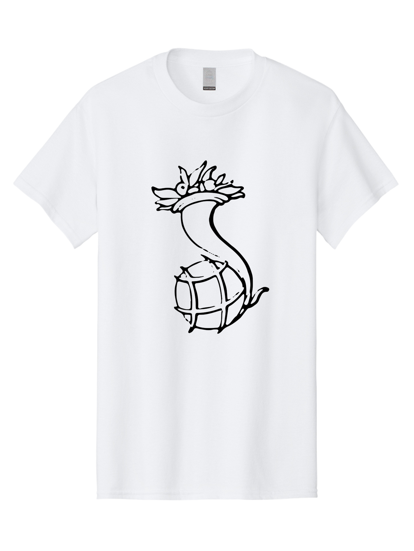 Pineapple-Grenade Men'S Graphic Tee, 100% Cotton, Comfortable Casual Summer Wear, Machine Washable, Pineapple Grenade, Cartoon Illustration, Simple Line Art, Fruit And Warfare, Humorous Design, Playful Twist, Comical Art -  Aaa556 29
