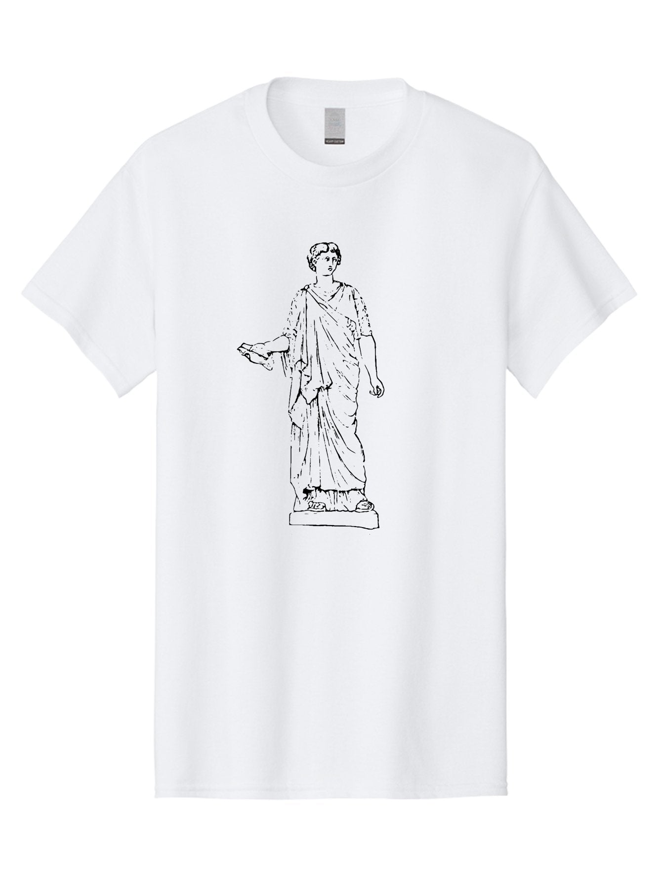 Roman-Statue Men'S Graphic Tee, 100% Cotton, Comfortable Casual Summer Wear, Machine Washable, Roman Statue, Classical Art, Marble Sculpture, Ancient Roman, Roman Toga, Historical Figure, Roman Architecture, Cultural Heritage, -  Aaa559 3