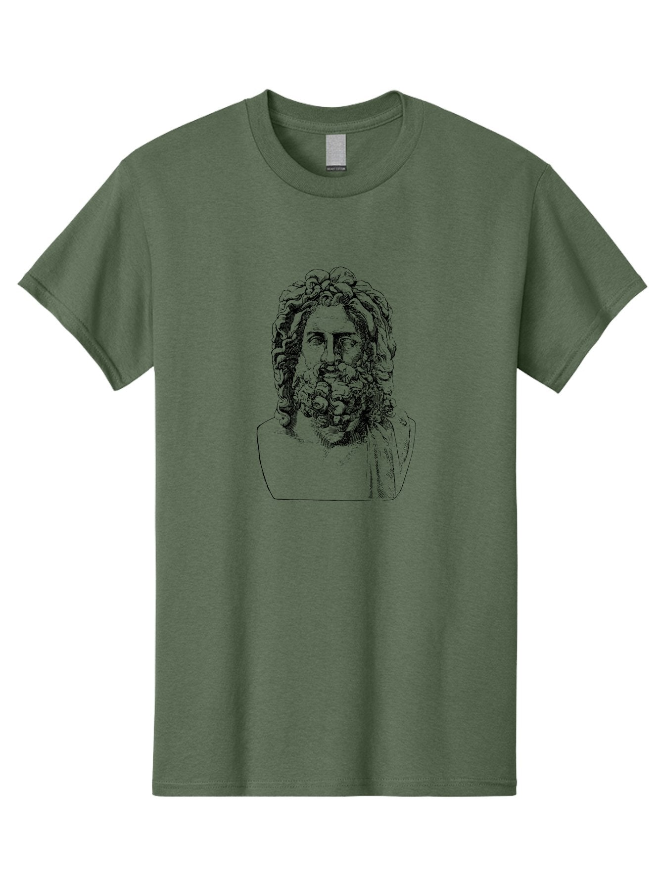 Socrates Men'S Graphic Tee, 100% Cotton, Comfortable Casual Summer Wear, Machine Washable, Classical Statue, Ancient Greek Poet, Beard And Long Hair, Detailed Bust, Artistic Representation, Historic Figure, Literary Icon, Neoclassical Art -  Aaa563 11