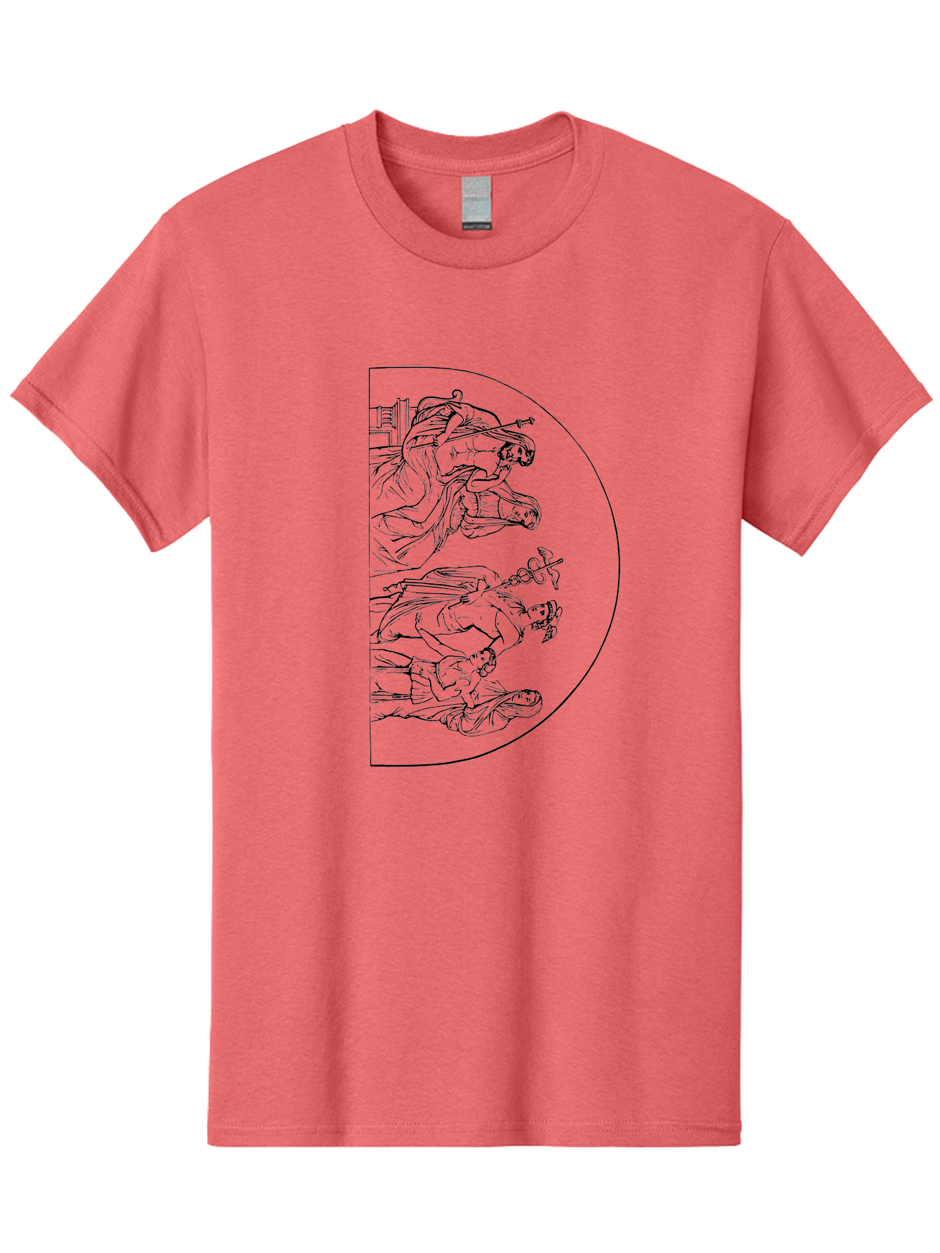 Three-Horsemen Men'S Graphic Tee, 100% Cotton, Comfortable Casual Summer Wear, Machine Washable, Pac-Man Ghost Character, Classic Arcade Game, Video Game Nostalgia, Retro Gaming, Iconic Characters, Gaming Culture, Pop Culture Icon, -  Aaa568 3
