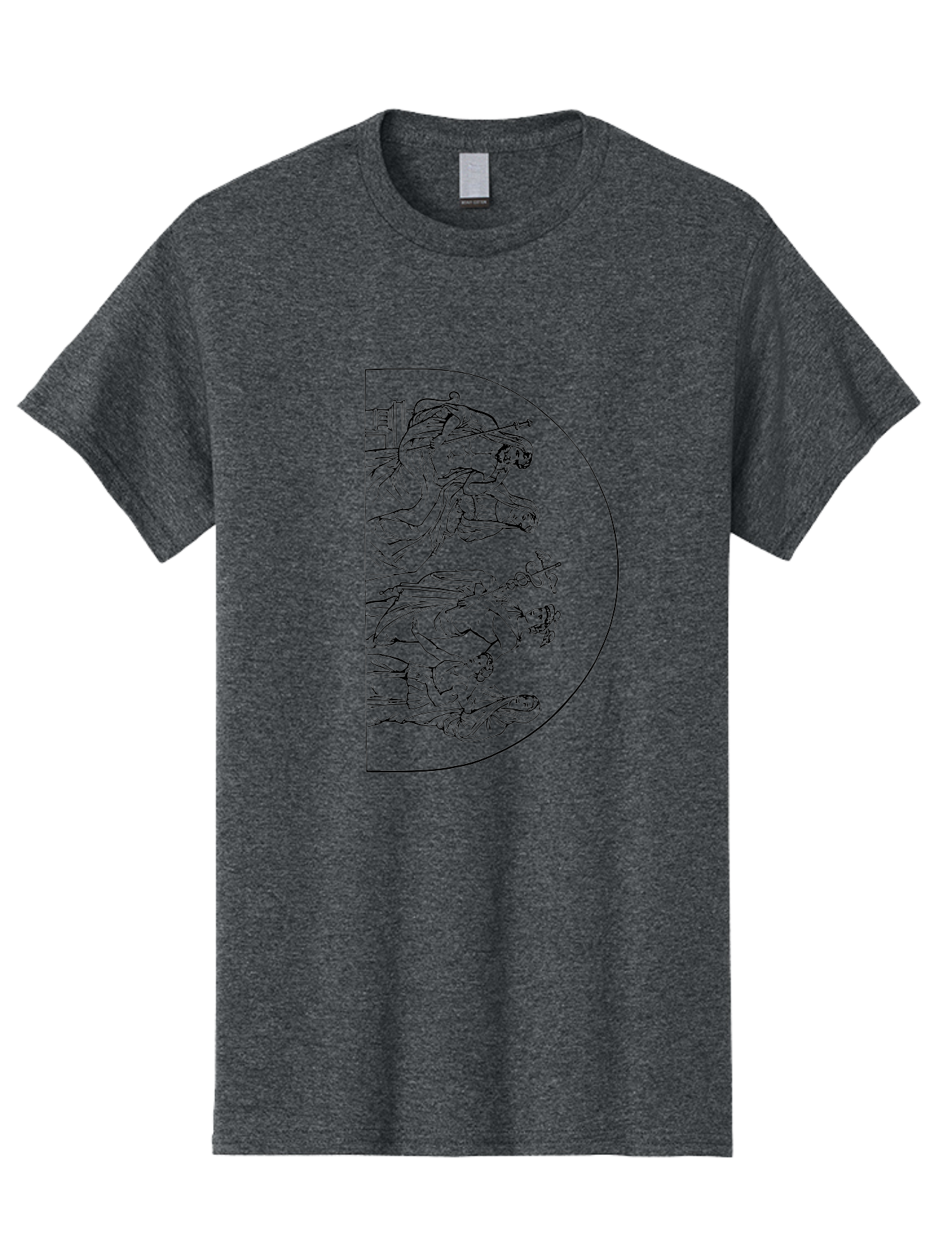 Three-Horsemen Men'S Graphic Tee, 100% Cotton, Comfortable Casual Summer Wear, Machine Washable, Pac-Man Ghost Character, Classic Arcade Game, Video Game Nostalgia, Retro Gaming, Iconic Characters, Gaming Culture, Pop Culture Icon, -  Aaa568 7