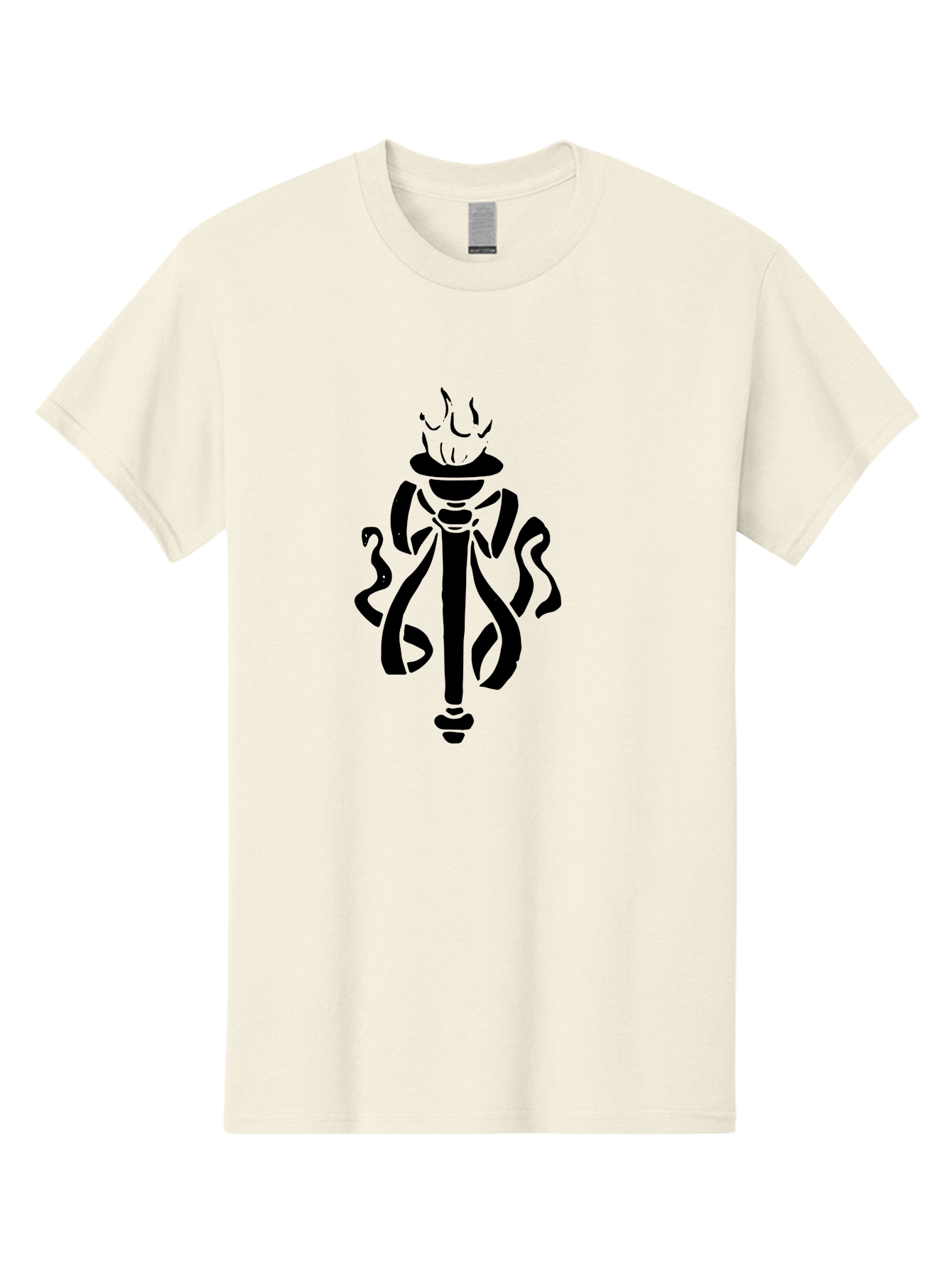 Torch Men'S Graphic Tee, 100% Cotton, Comfortable Casual Summer Wear, Machine Washable, Torch With Flame, Abstract Art, Stylized Design, Freedom Symbol, Liberty Torch, Olympic Torch, Fire Symbol, Artistic Expression, Symbolic Imagery, -  Aaa569 17