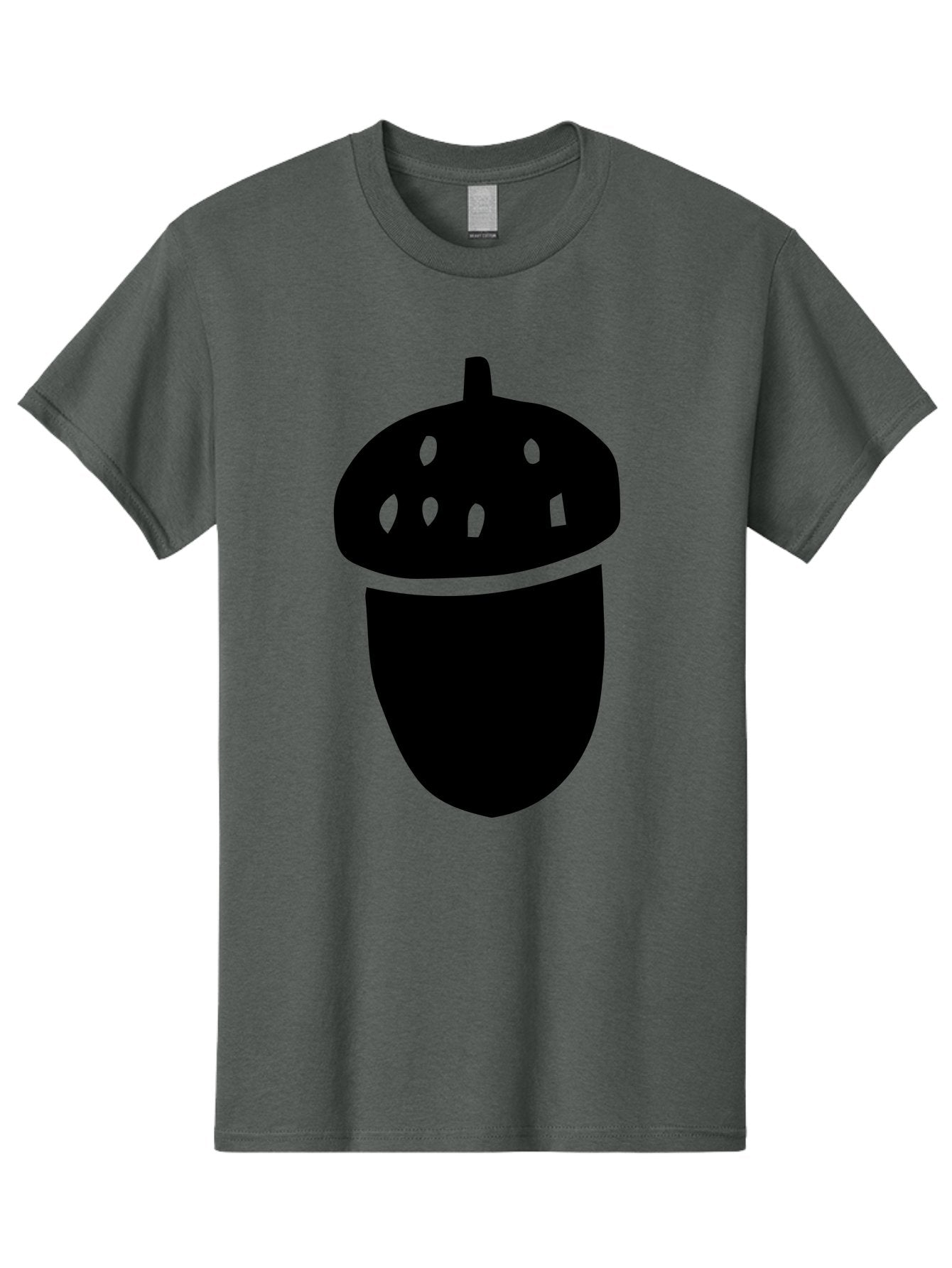 Acorn Men'S Graphic Tee, 100% Cotton, Comfortable Casual Summer Wear, Machine Washable, Acorn Silhouette, Oak Tree Symbol, Forest Icon, Nature Emblem, Earthy Design, Simple Graphics, Minimalist Art -  Aaa579 11