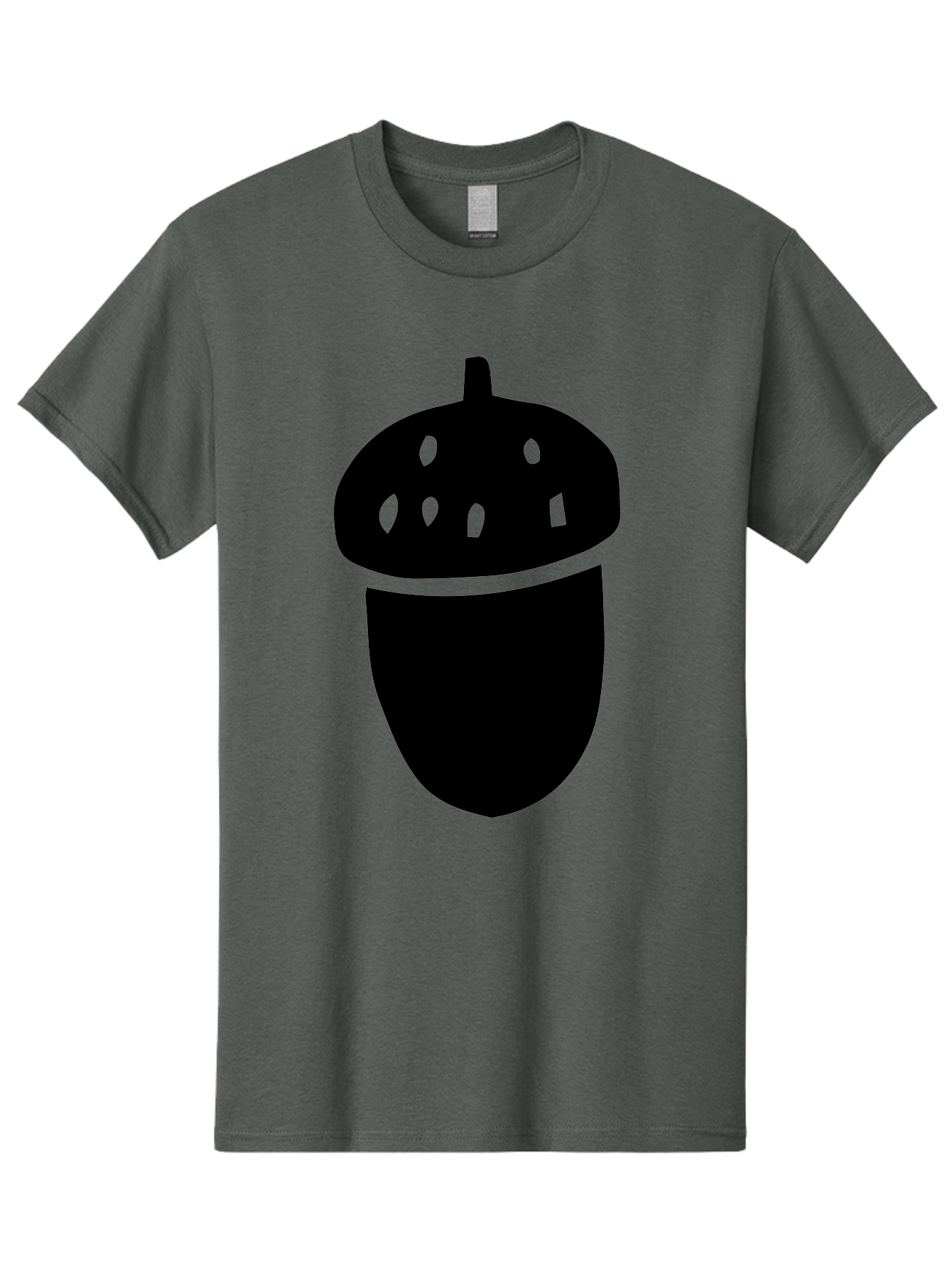 Acorn Men'S Graphic Tee, 100% Cotton, Comfortable Casual Summer Wear, Machine Washable, Acorn Silhouette, Oak Tree Symbol, Forest Icon, Nature Emblem, Earthy Design, Simple Graphics, Minimalist Art -  Aaa579 23
