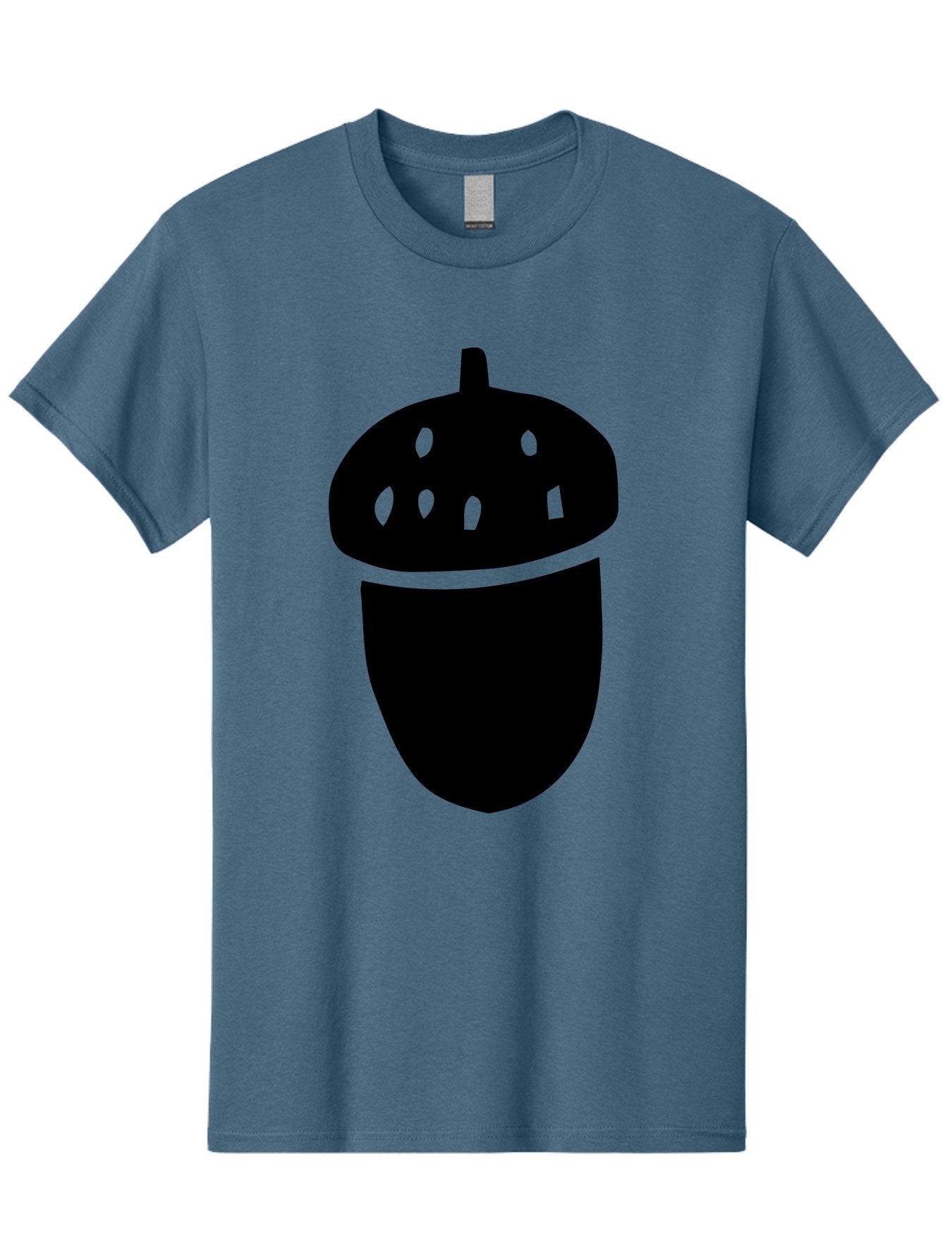 Acorn Men'S Graphic Tee, 100% Cotton, Comfortable Casual Summer Wear, Machine Washable, Acorn Silhouette, Oak Tree Symbol, Forest Icon, Nature Emblem, Earthy Design, Simple Graphics, Minimalist Art -  Aaa579 5