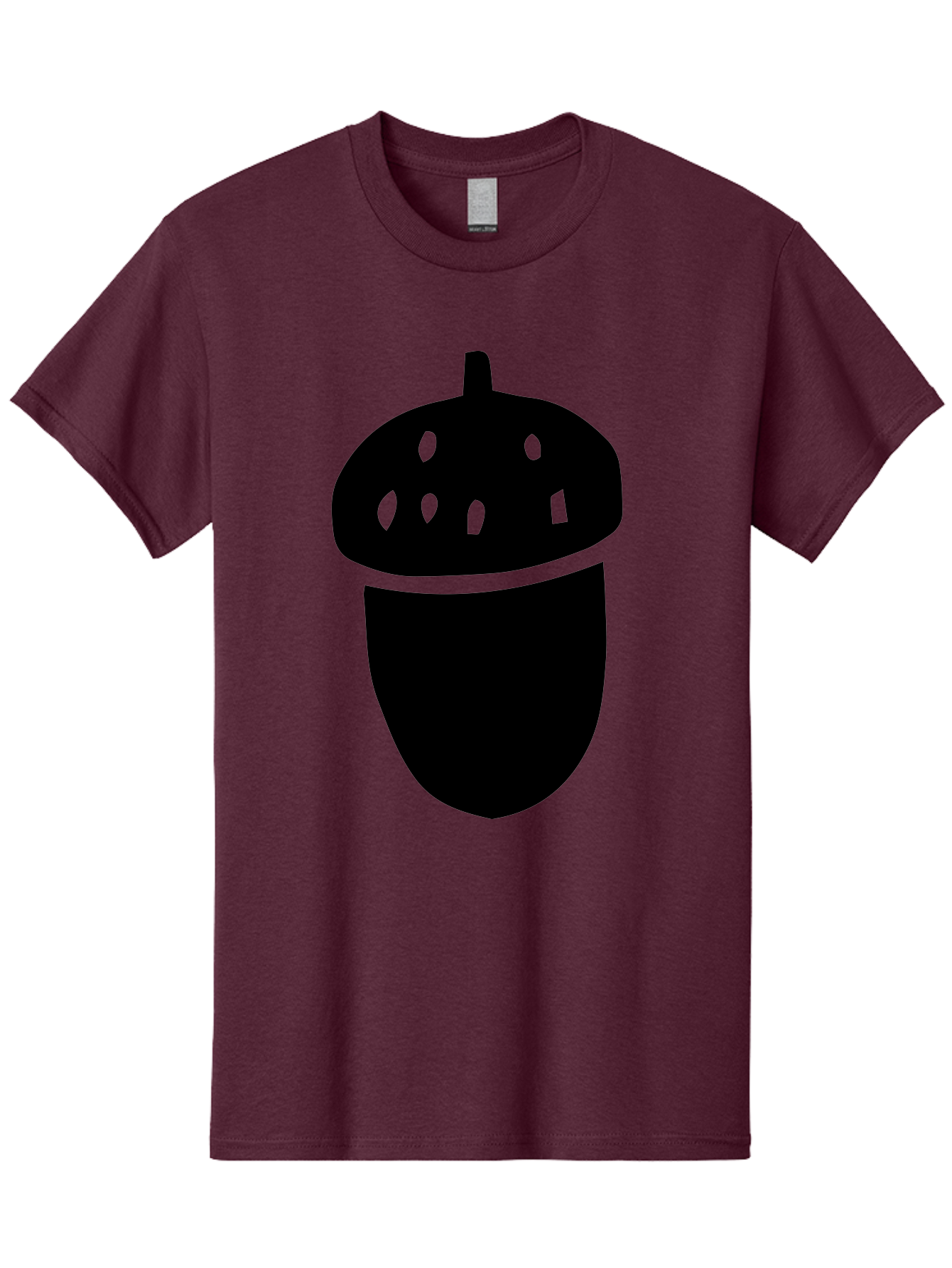 Acorn Men'S Graphic Tee, 100% Cotton, Comfortable Casual Summer Wear, Machine Washable, Acorn Silhouette, Oak Tree Symbol, Forest Icon, Nature Emblem, Earthy Design, Simple Graphics, Minimalist Art -  Aaa579 9