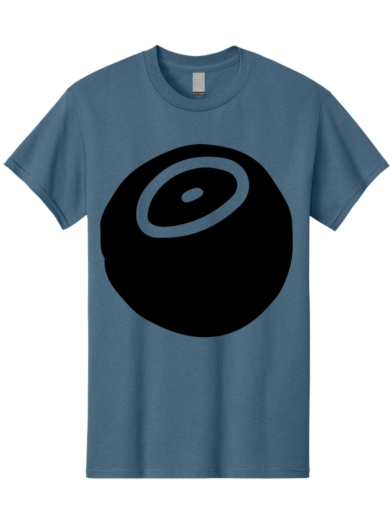 Black-Circle Men'S Graphic Tee, 100% Cotton, Comfortable Casual Summer Wear, Machine Washable, Stylized Black Circle, Neon Green Accents, Abstract Design, Simple Shapes, Modern Art, Contemporary Graphics, Minimalist Style -  Aaa582 15