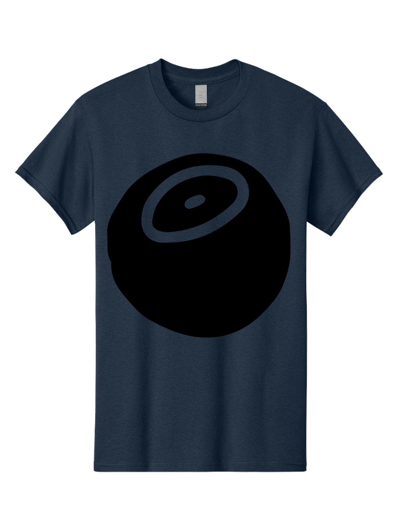Black-Circle Men'S Graphic Tee, 100% Cotton, Comfortable Casual Summer Wear, Machine Washable, Stylized Black Circle, Neon Green Accents, Abstract Design, Simple Shapes, Modern Art, Contemporary Graphics, Minimalist Style -  Aaa582 29