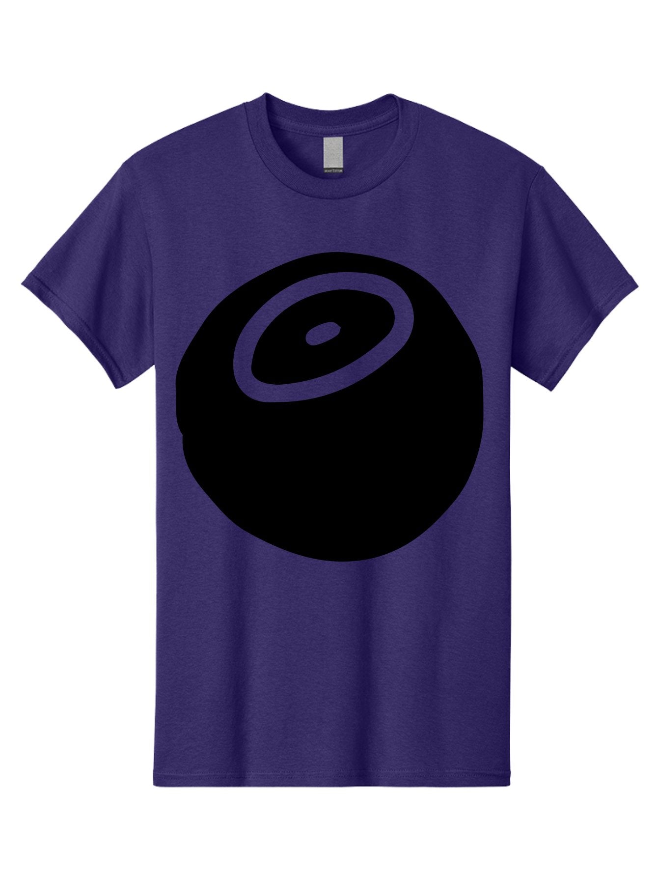 Black-Circle Men'S Graphic Tee, 100% Cotton, Comfortable Casual Summer Wear, Machine Washable, Stylized Black Circle, Neon Green Accents, Abstract Design, Simple Shapes, Modern Art, Contemporary Graphics, Minimalist Style -  Aaa582 13