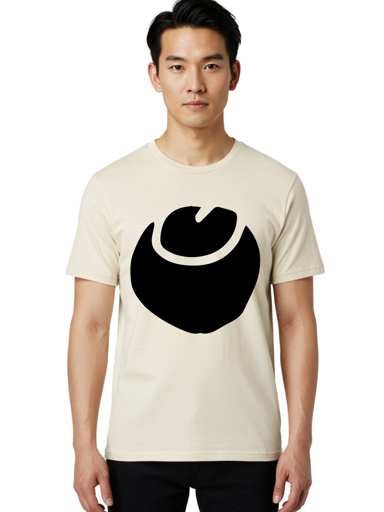 Black-Logo Men'S Graphic Tee, 100% Cotton, Comfortable Casual Summer Wear, Machine Washable, Flame Icon, Black Silhouette, Neon Green Outline, Bold Graphic, Abstract Symbol, Modern Design, Fire Emblem -  Aaa583 10