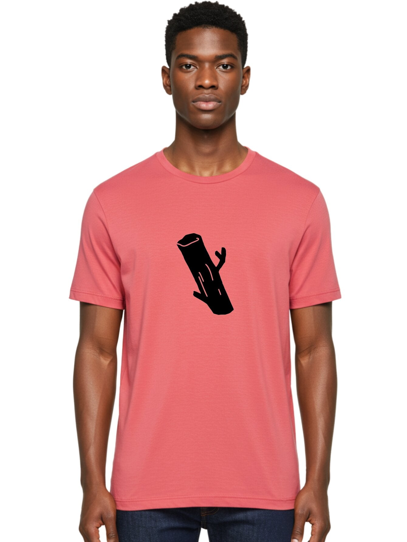 Cigar Men'S Graphic Tee, 100% Cotton, Comfortable Casual Summer Wear, Machine Washable, Tree Stump, Forest Floor, Natural Texture, Wooden Log, Branch Silhouette, Earthy Tones, Forest Scenery, Outdoor Environment -  Aaa587 14