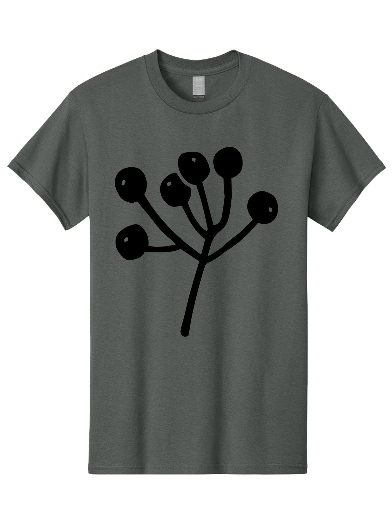Flower Men'S Graphic Tee, 100% Cotton, Comfortable Casual Summer Wear, Machine Washable, Stylized Flower, Minimalist Design, Black Silhouette, Simple Shapes, Floral Motif, Modern Graphics, Abstract Art -  Aaa590 9