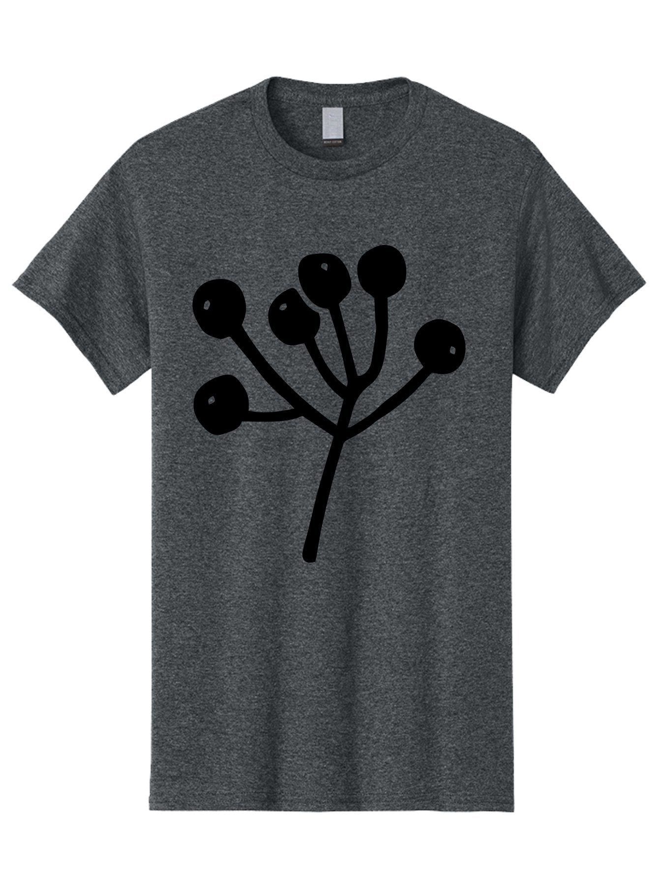 Flower Men'S Graphic Tee, 100% Cotton, Comfortable Casual Summer Wear, Machine Washable, Stylized Flower, Minimalist Design, Black Silhouette, Simple Shapes, Floral Motif, Modern Graphics, Abstract Art -  Aaa590 15