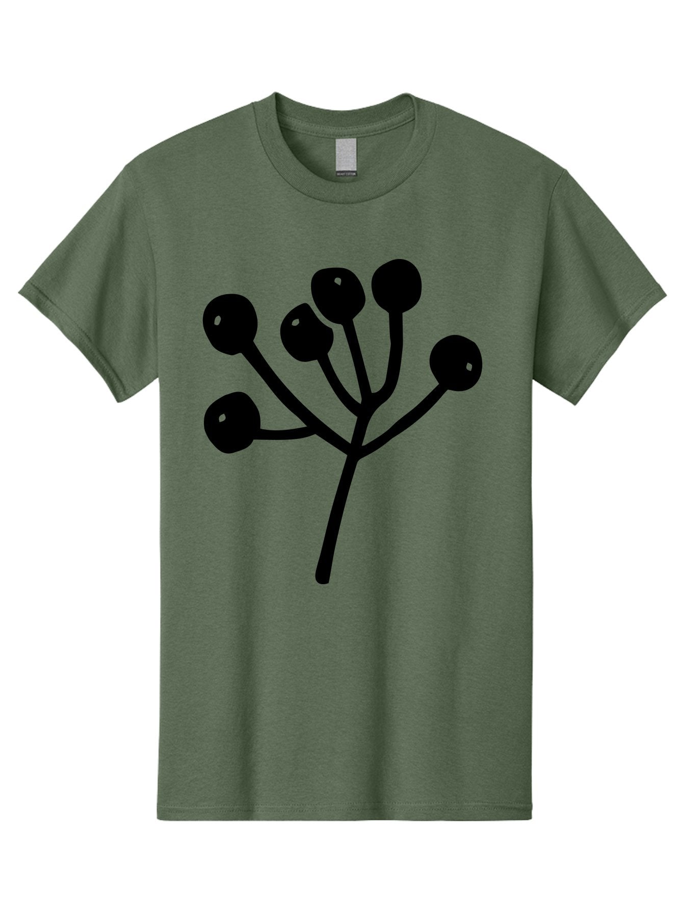 Flower Men'S Graphic Tee, 100% Cotton, Comfortable Casual Summer Wear, Machine Washable, Stylized Flower, Minimalist Design, Black Silhouette, Simple Shapes, Floral Motif, Modern Graphics, Abstract Art -  Aaa590 25