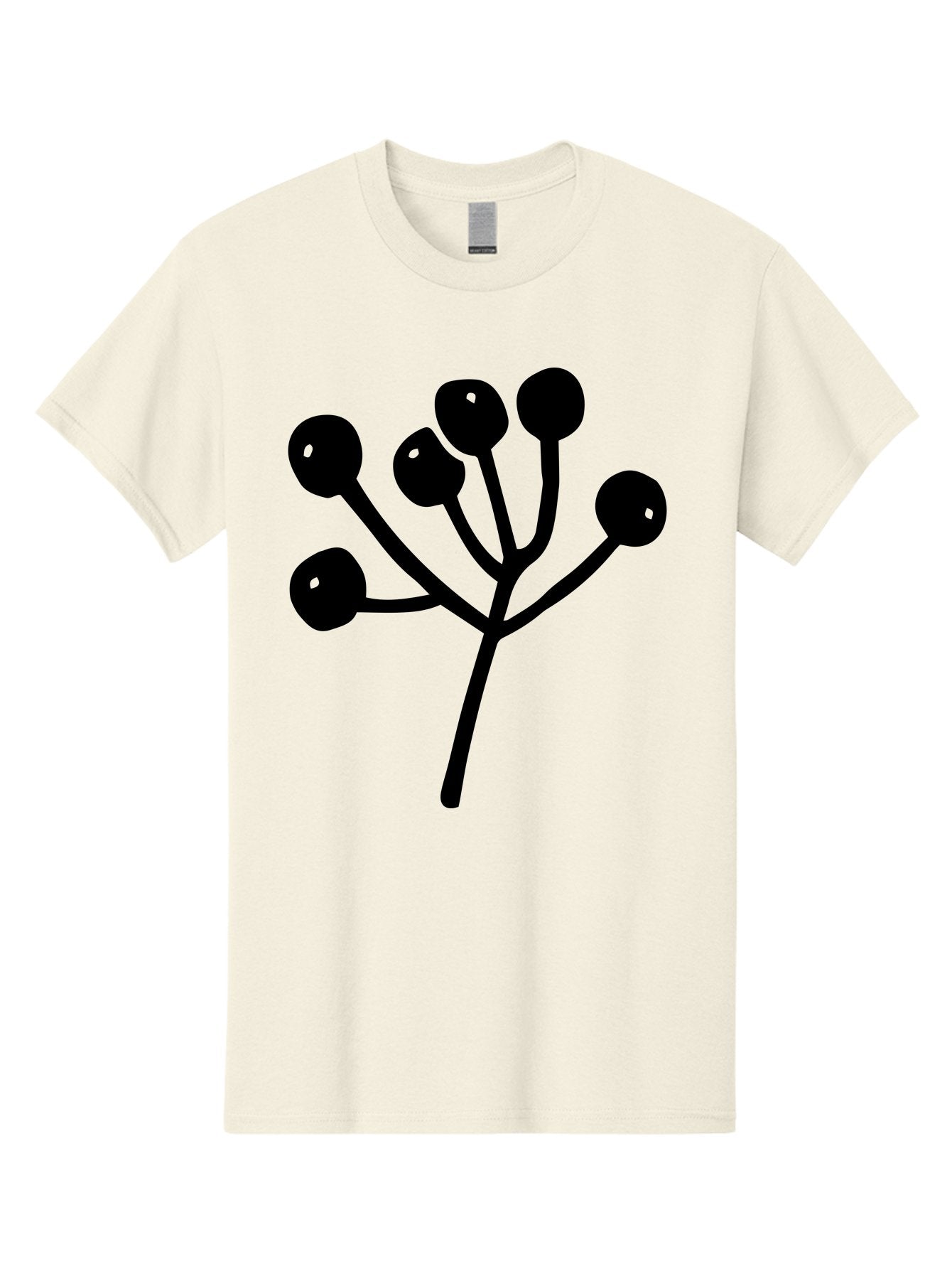 Flower Men'S Graphic Tee, 100% Cotton, Comfortable Casual Summer Wear, Machine Washable, Stylized Flower, Minimalist Design, Black Silhouette, Simple Shapes, Floral Motif, Modern Graphics, Abstract Art -  Aaa590