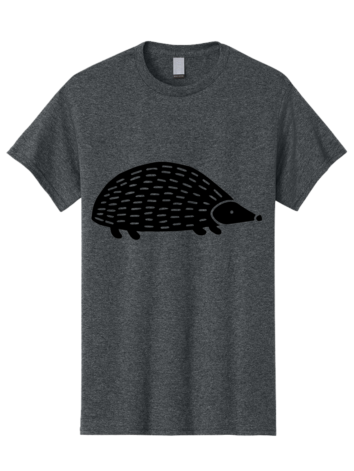 Hedgehog-1 Men'S Graphic Tee, 100% Cotton, Comfortable Casual Summer Wear, Machine Washable, Hedgehog Illustration, Minimalist Design, Simple Graphics, Cute Animal, Quills Texture, Cartoon Style, Wildlife Art, Prickly Creature, -  Aaa596 7